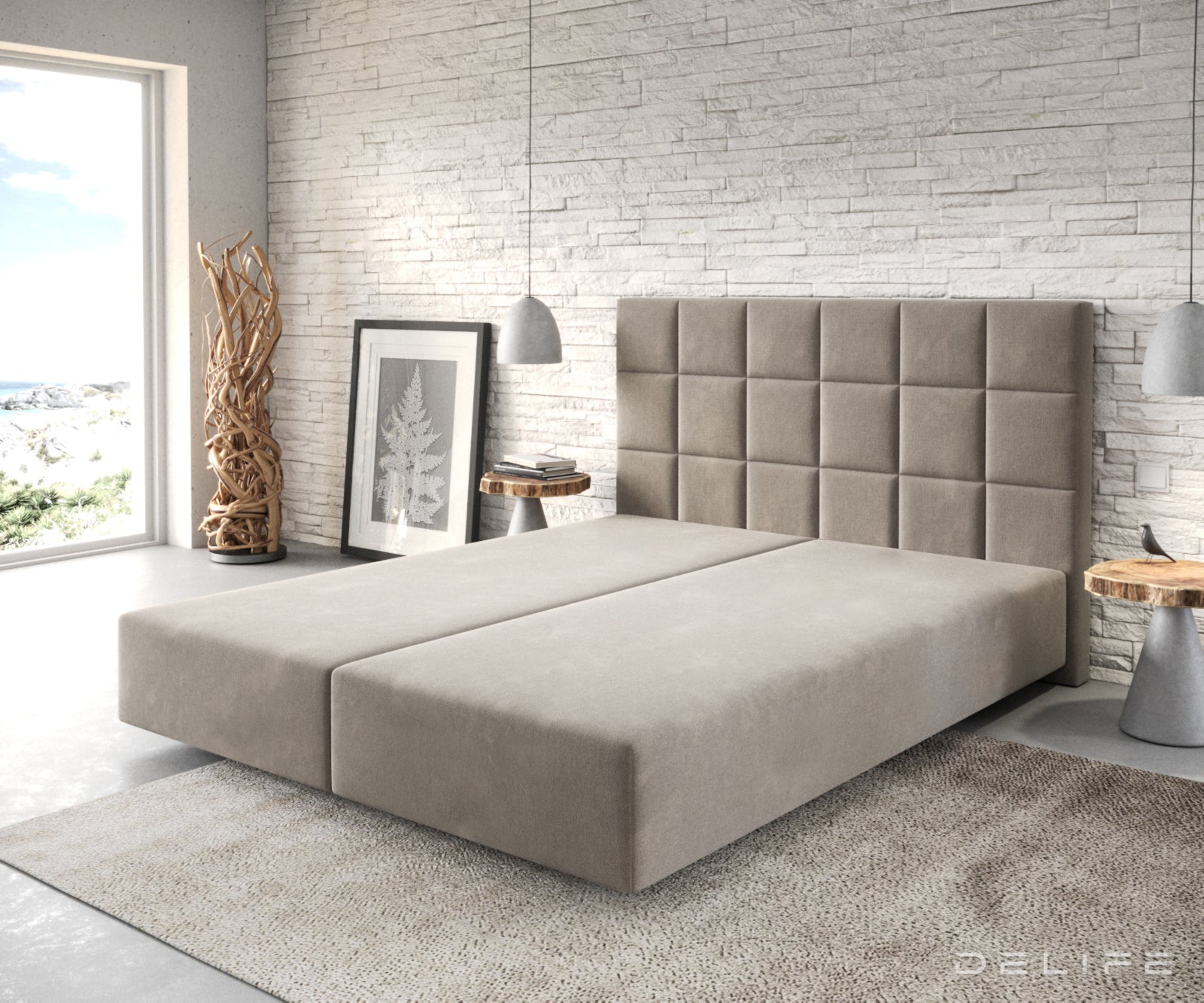 Box spring okvir Dream-Fine, Materijal: Mikrofibra