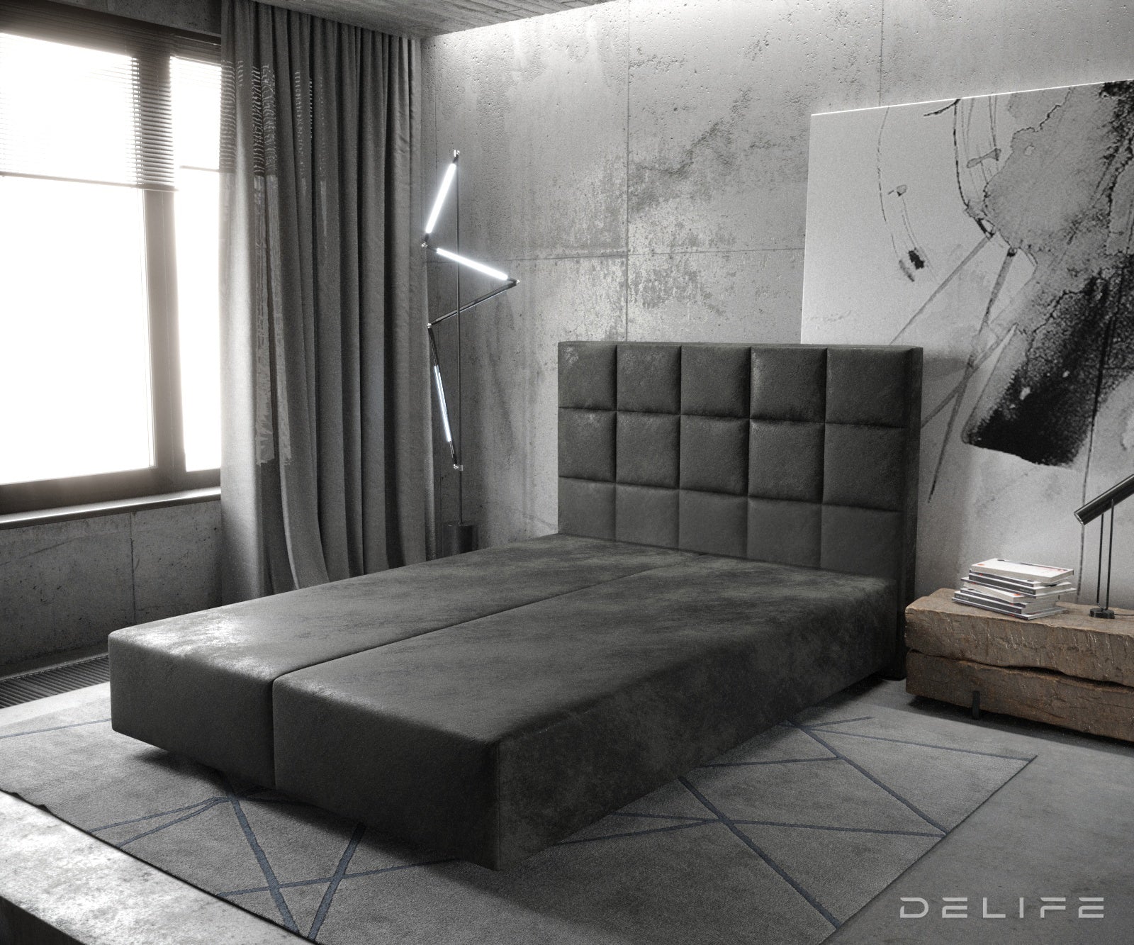 Box spring okvir Dream-Fine, Materijal: Mikrofibra