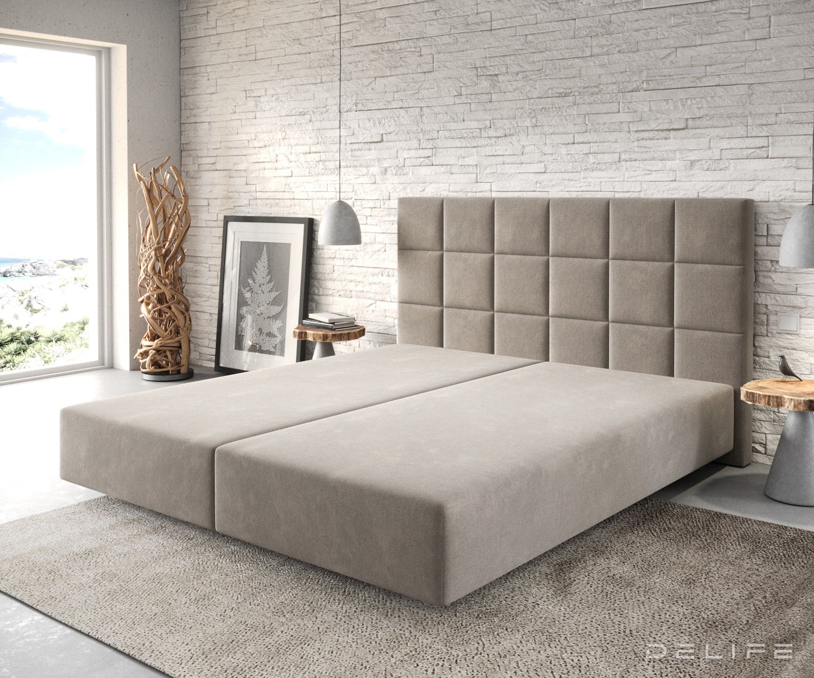 Box spring okvir Dream-Fine, Materijal: Mikrofibra