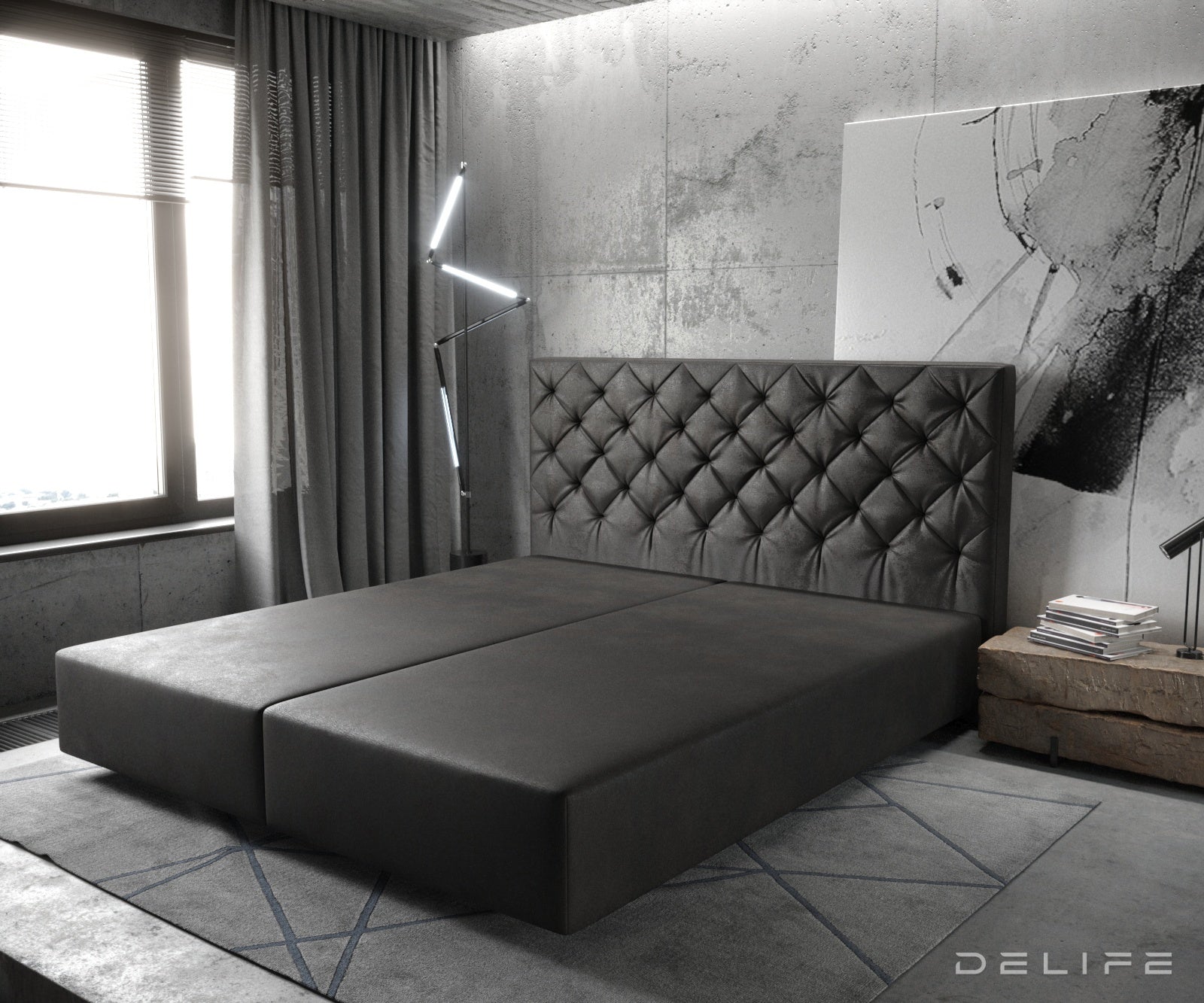 Box spring okvir Dream-Great, Materijal: Imitacija kože