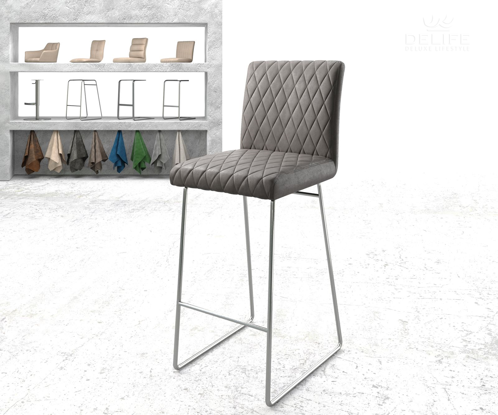 Barska stolica Earnest, Materijal: Mikrofibra