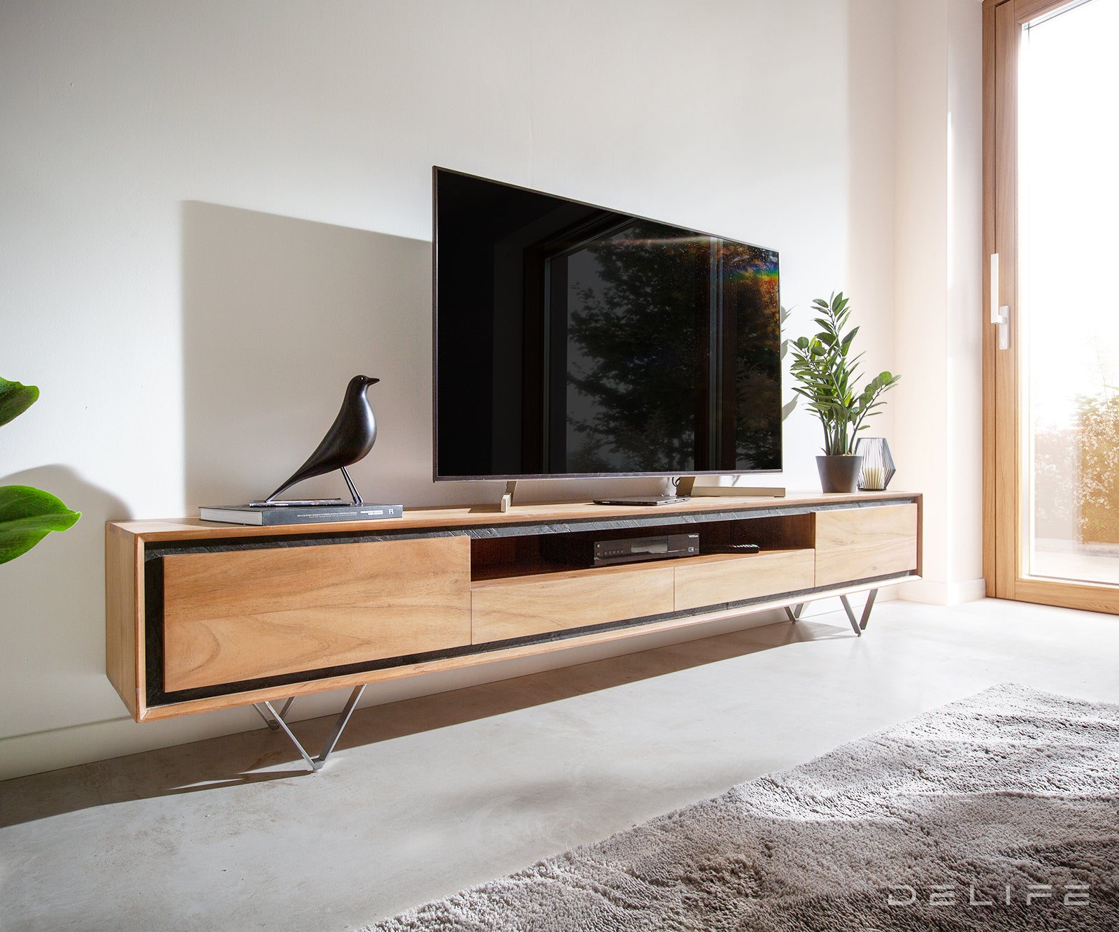Komoda Stonegrace 240cm, Materijal: Bagrem