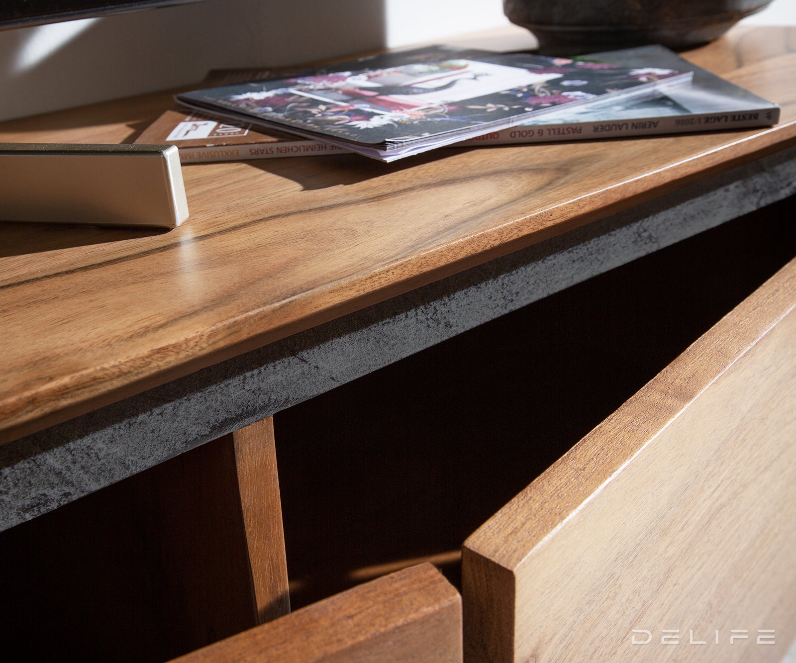 Komoda Stonegrace 4 vrata, 200cm, Materijal: Bagrem