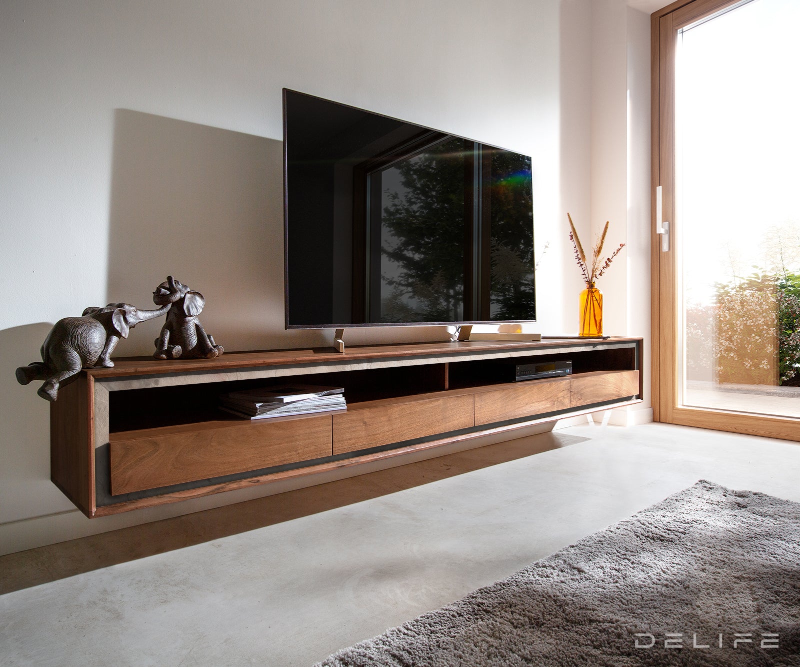 Komoda Stonegrace 240cm, Materijal: Bagrem
