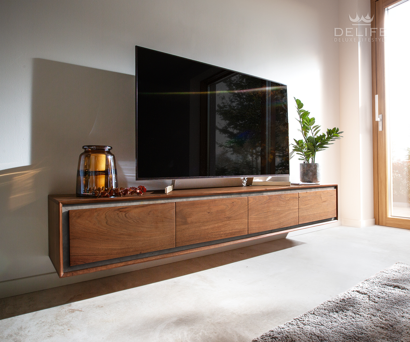 Komoda Stonegrace 4 vrata, 200cm, Materijal: Bagrem