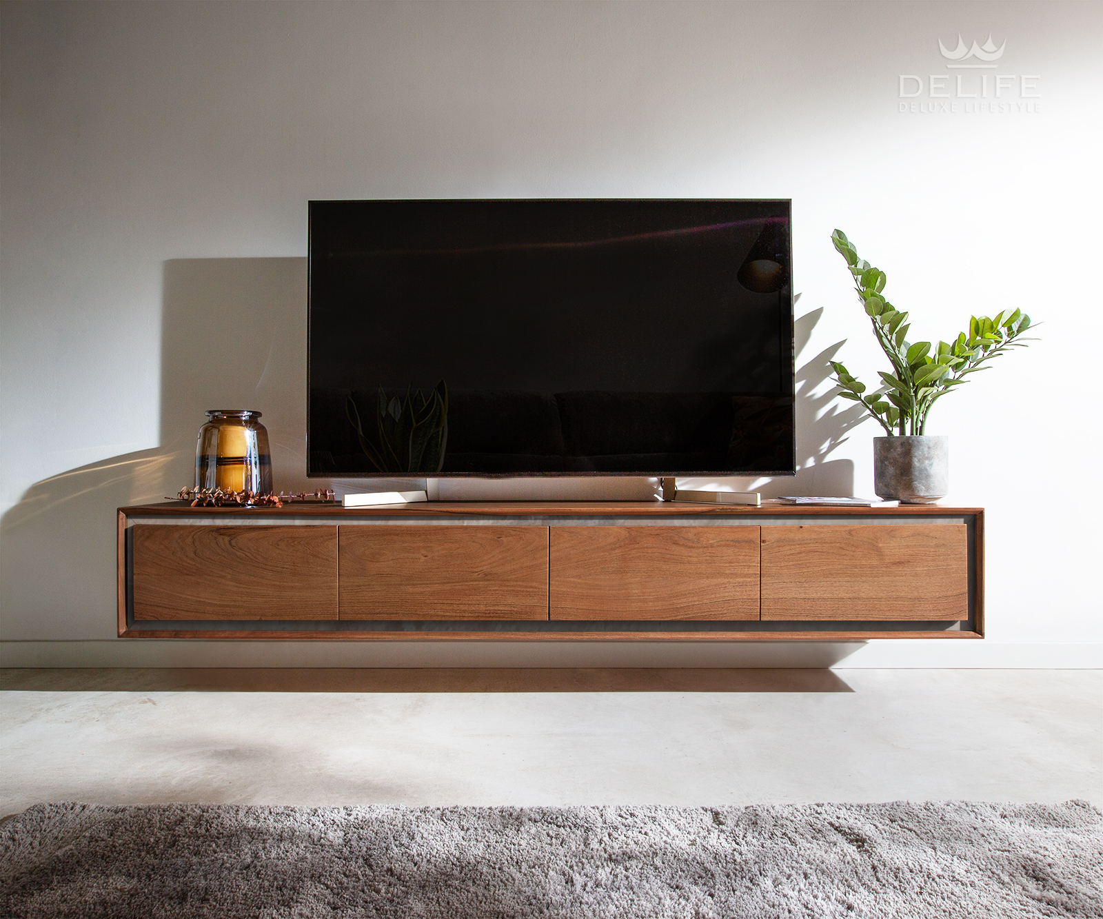 Komoda Stonegrace 4 vrata, 200cm, Materijal: Bagrem