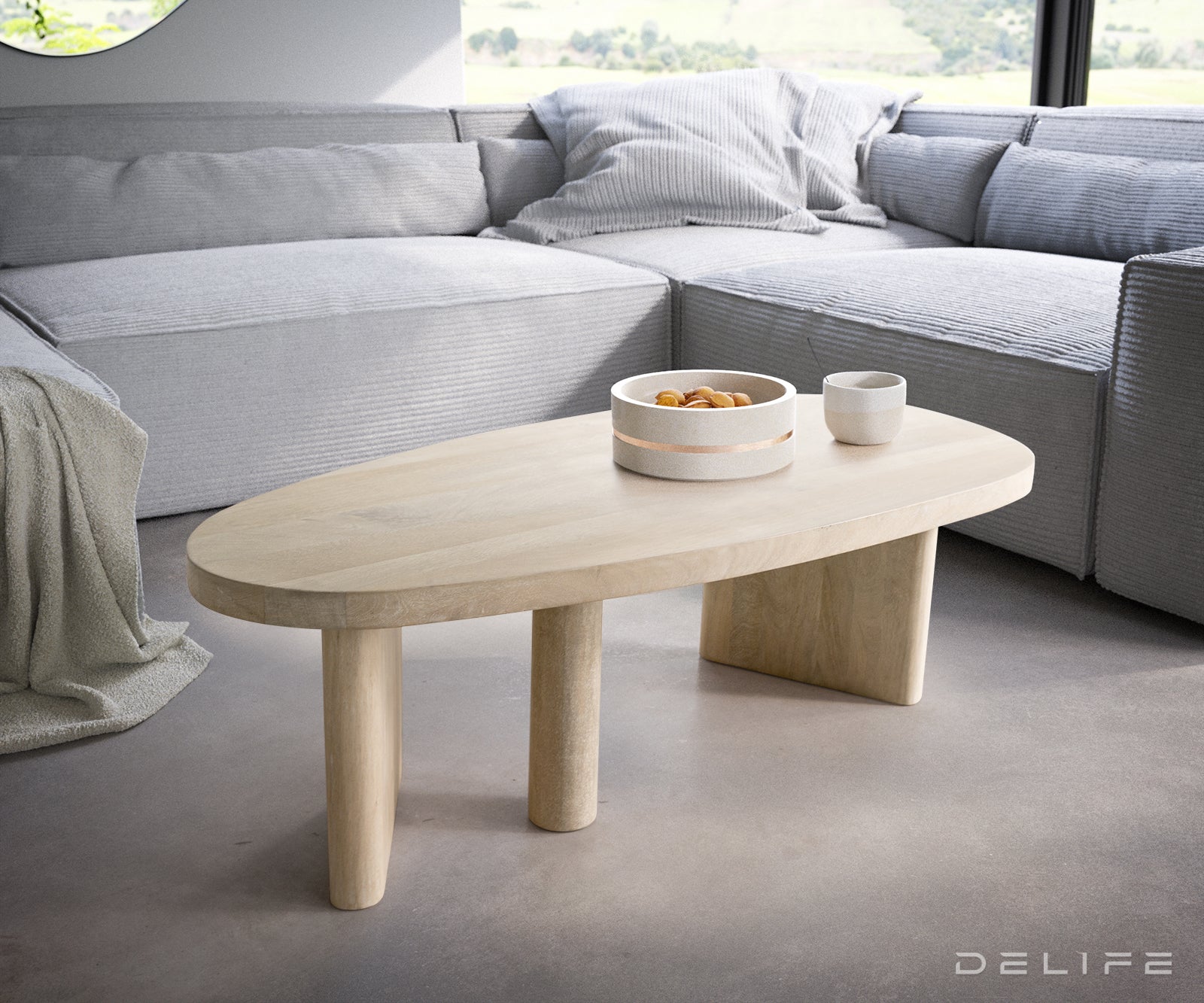 Klub stolić Wido 110x50x35cm, Materijal: Mango