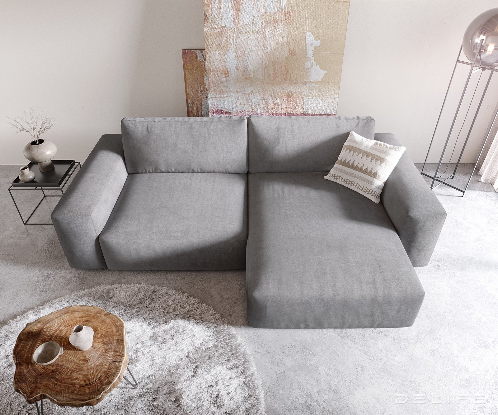 Kutna garnitura Lanzo XL 380x176x69cm, Materijal: Mikrofibra