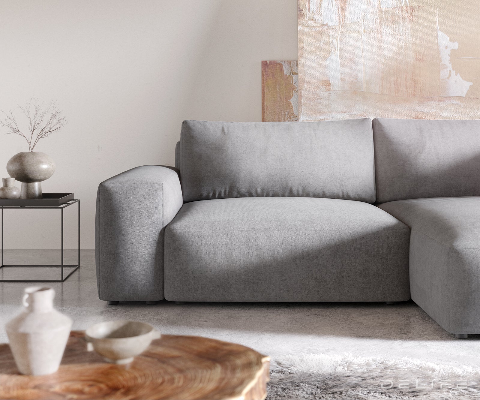 Kutna garnitura Lanzo XL 274x175x69cm, Materijal: Mikrofibra