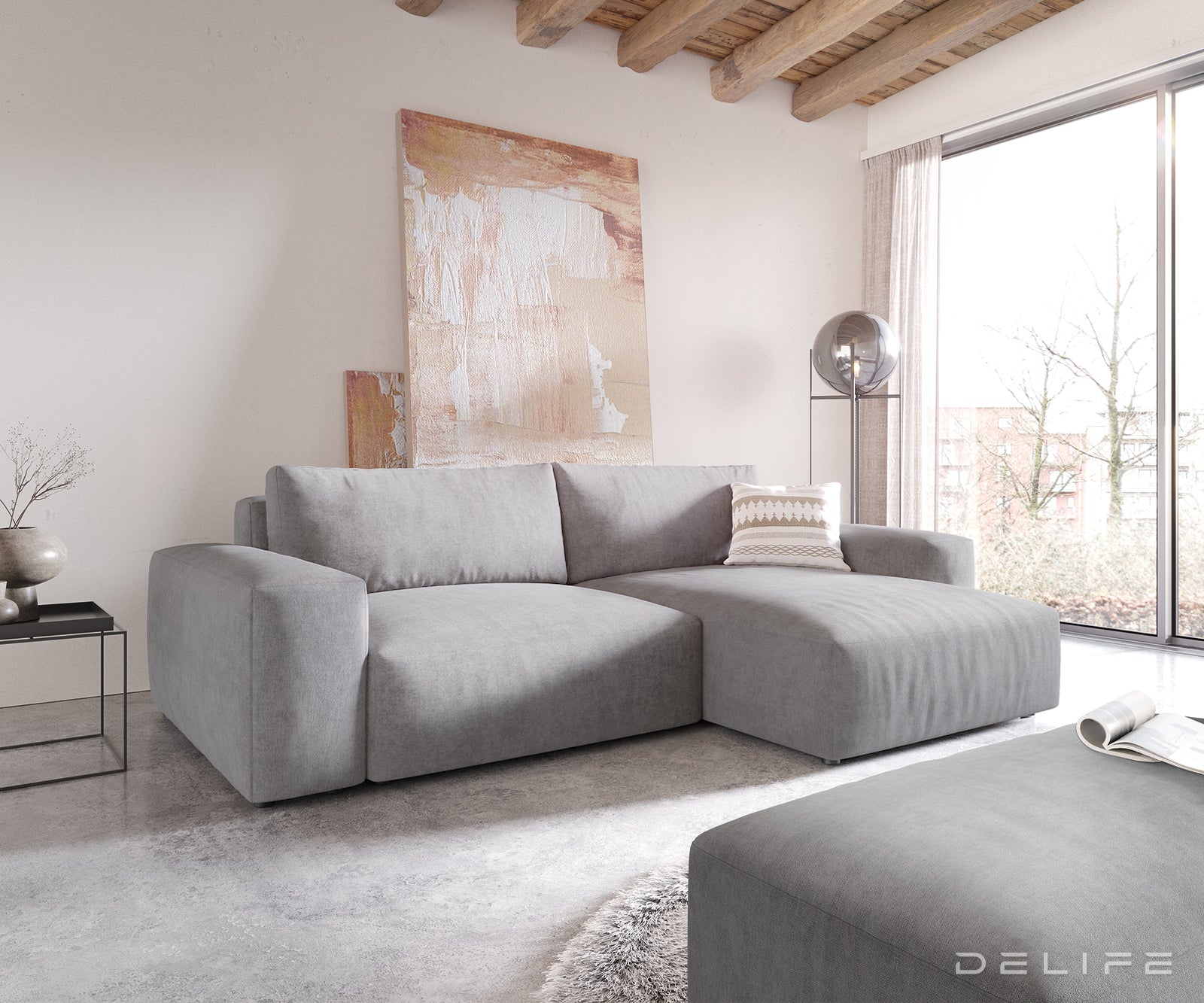 Kutna garnitura Lanzo XL 274x175x69cm, Materijal: Mikrofibra