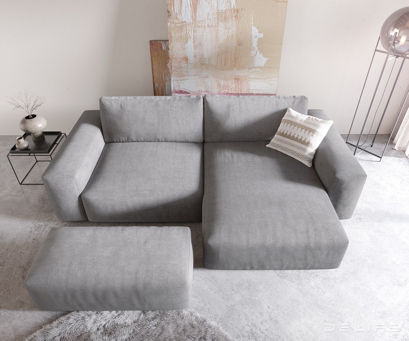Kutna garnitura Lanzo XL 274x175x69cm, Materijal: Mikrofibra