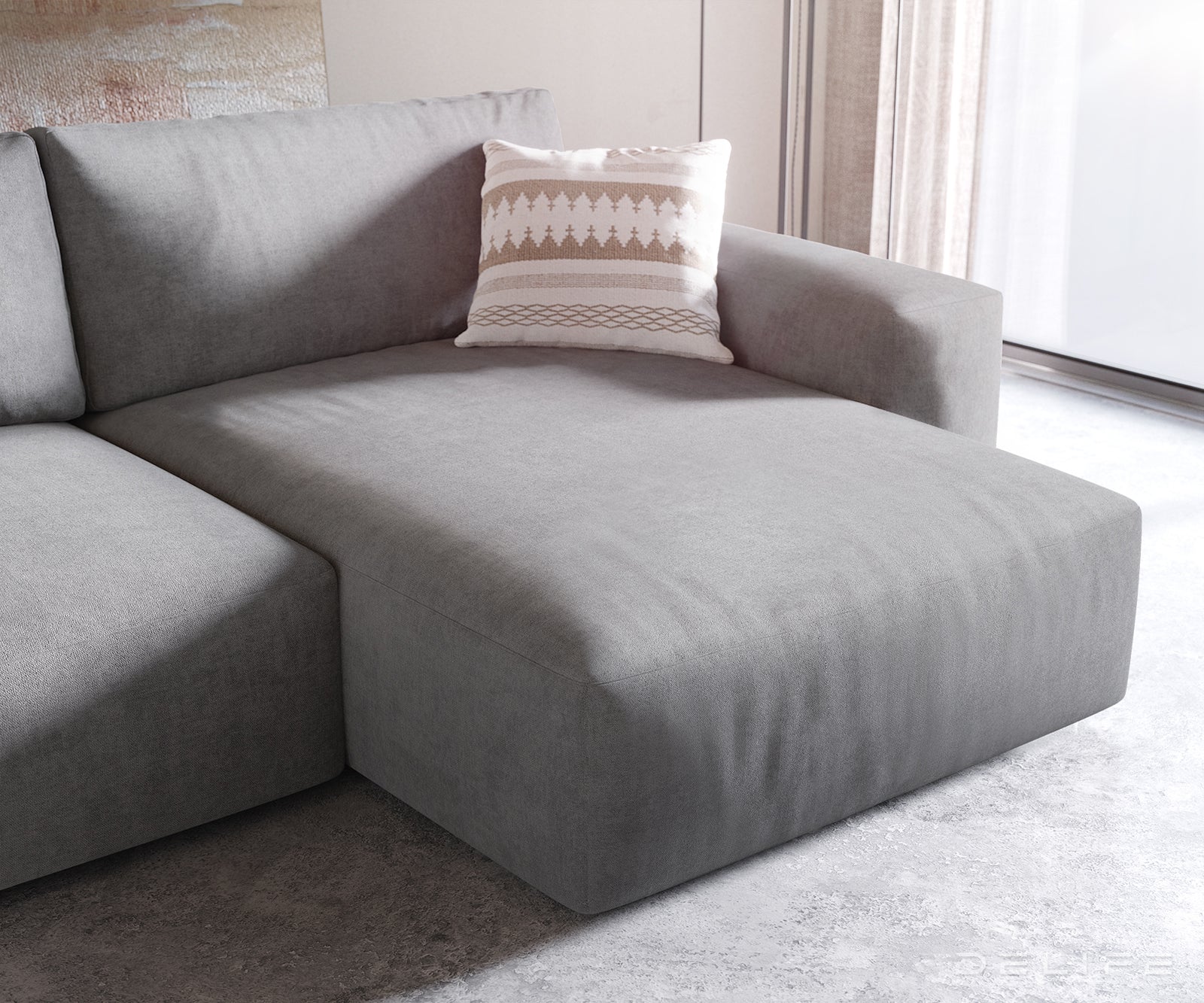 Kutna garnitura Lanzo XL 274x175x69cm, Materijal: Mikrofibra