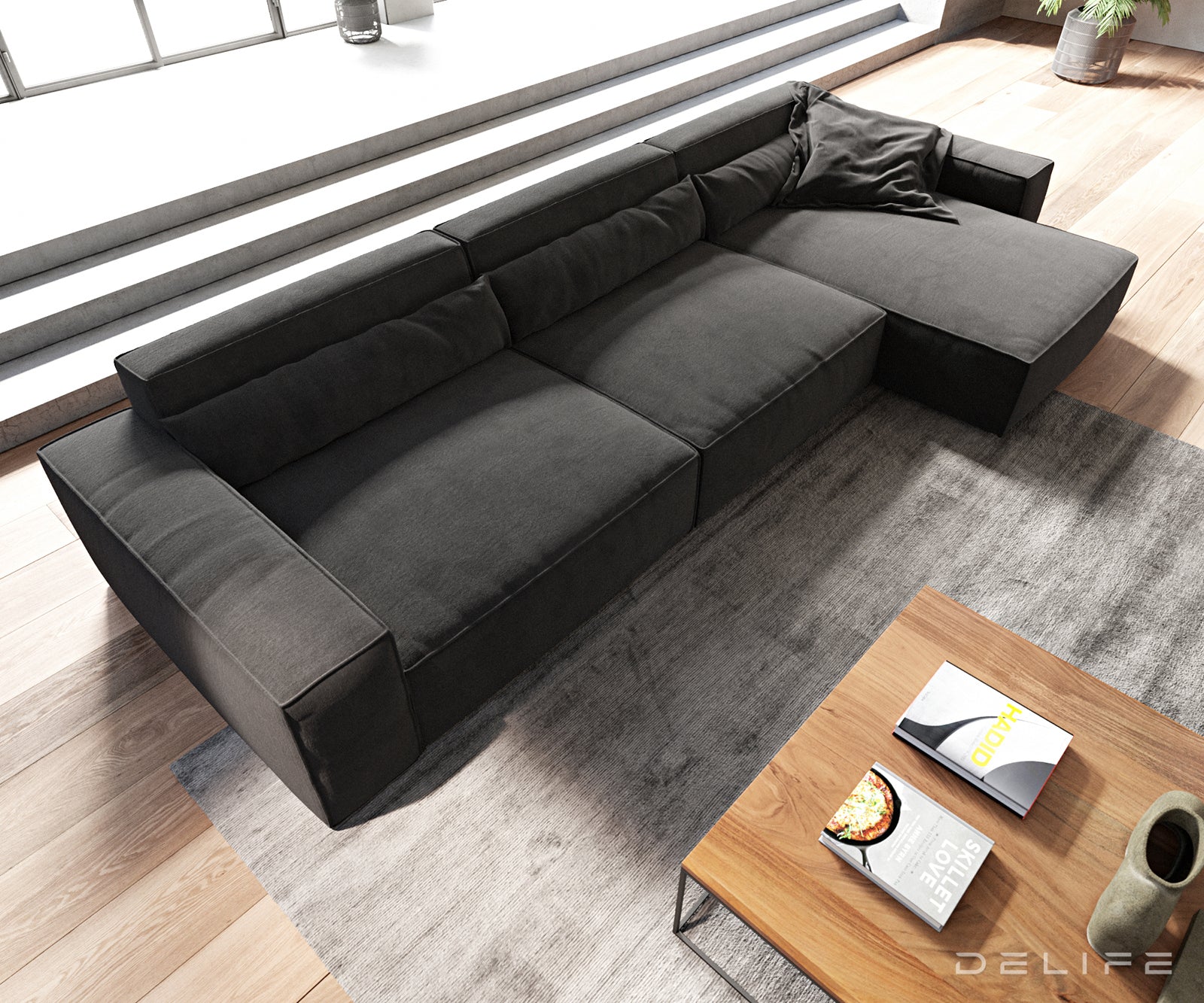 Kutna garnitura Sirpio XL 370x173cm, Materijal: Mikrofibra