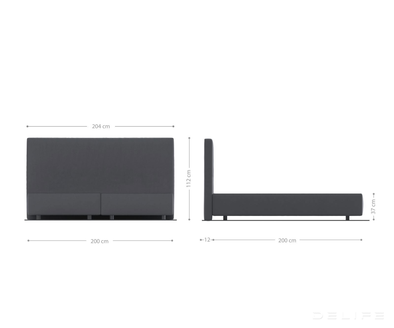 Box spring krevet Dream-Well, Materijal: Mikrofibra