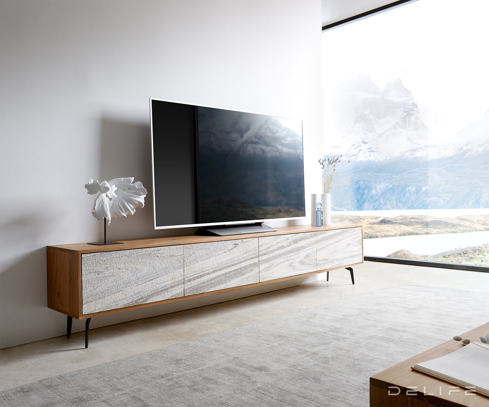 TV Komoda Kleo, Materijal: Bagrem