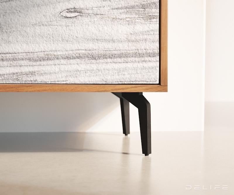 Vitrina Kleo, Materijal: Bagrem