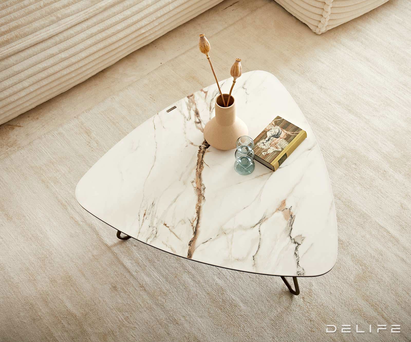 Klub stolić Ekrem 88x85cm, Materijal: Keramika Calacatta