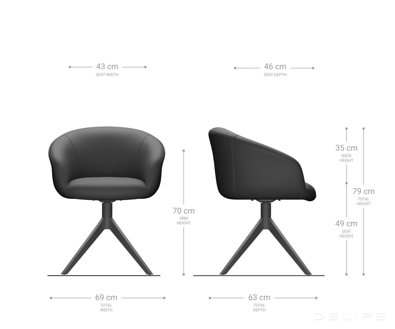 Blagovaonska stolica Vinka, Materijal: Boucle