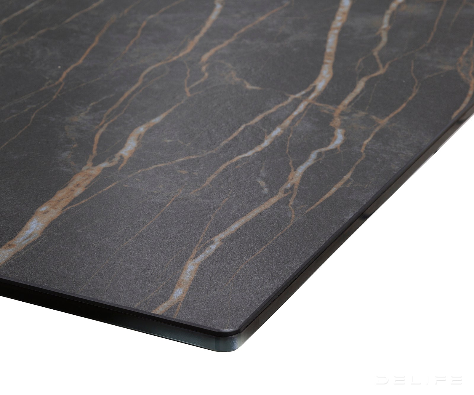Produljivi stol Edge 200/300x100, Materijal: Keramika Laminam Noir Desir