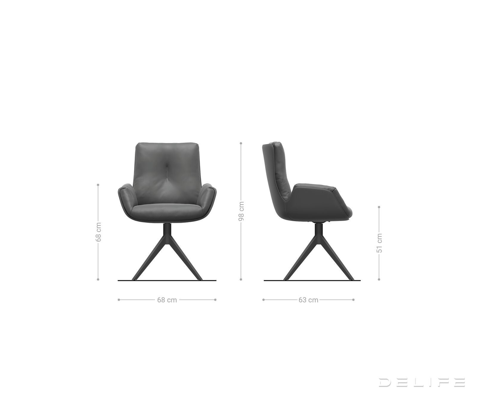 Blagovaonska stolica Clea, Materijal: Chenille
