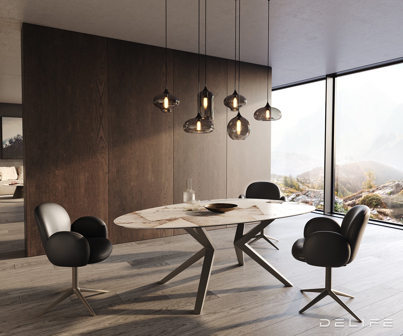 Blagovaonski stol Edge 220x120cm, Materijal: Keramika Patagonia Lappato
