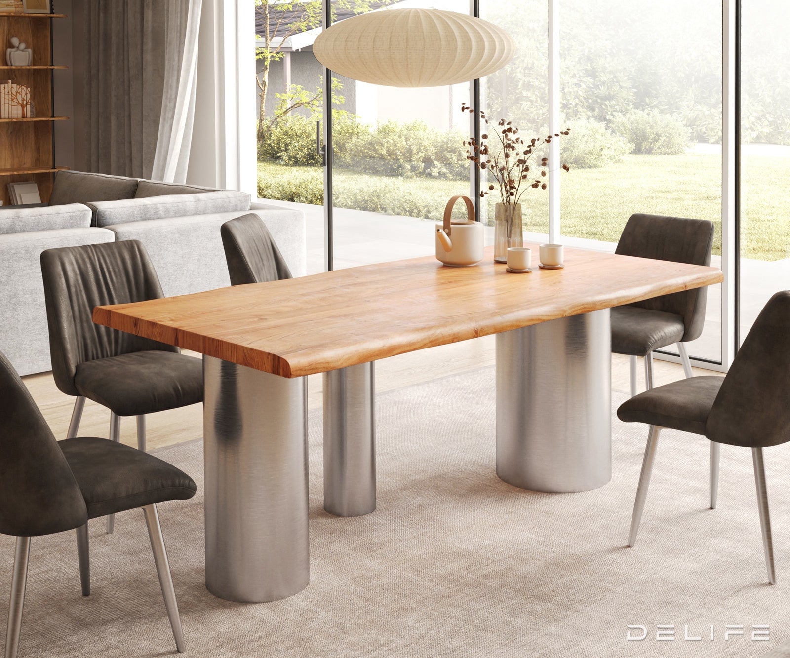 Blagovaonski stol Edge 200x100cm, Materijal: Hrast