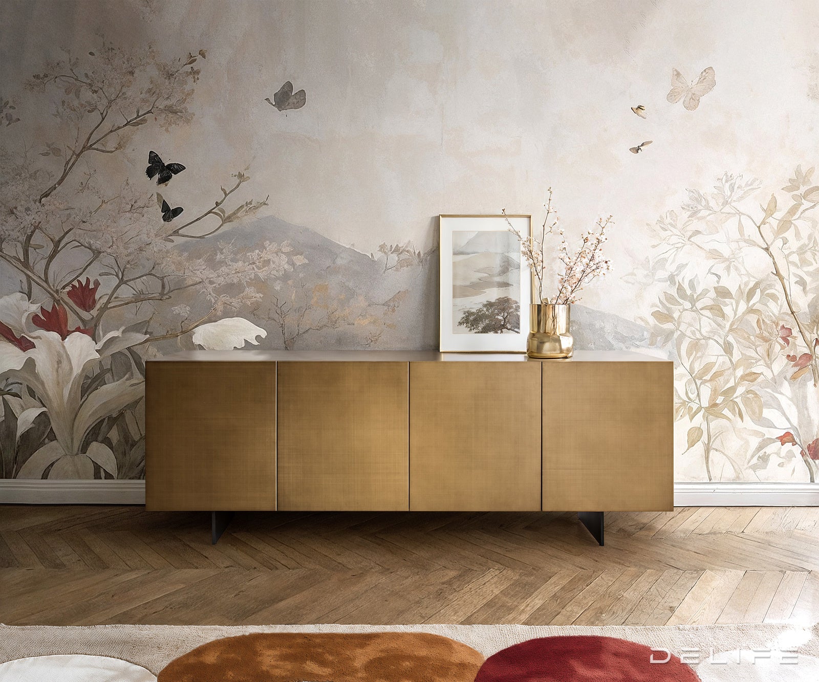 Komoda Aira 200x50cm, Materijal: MDF