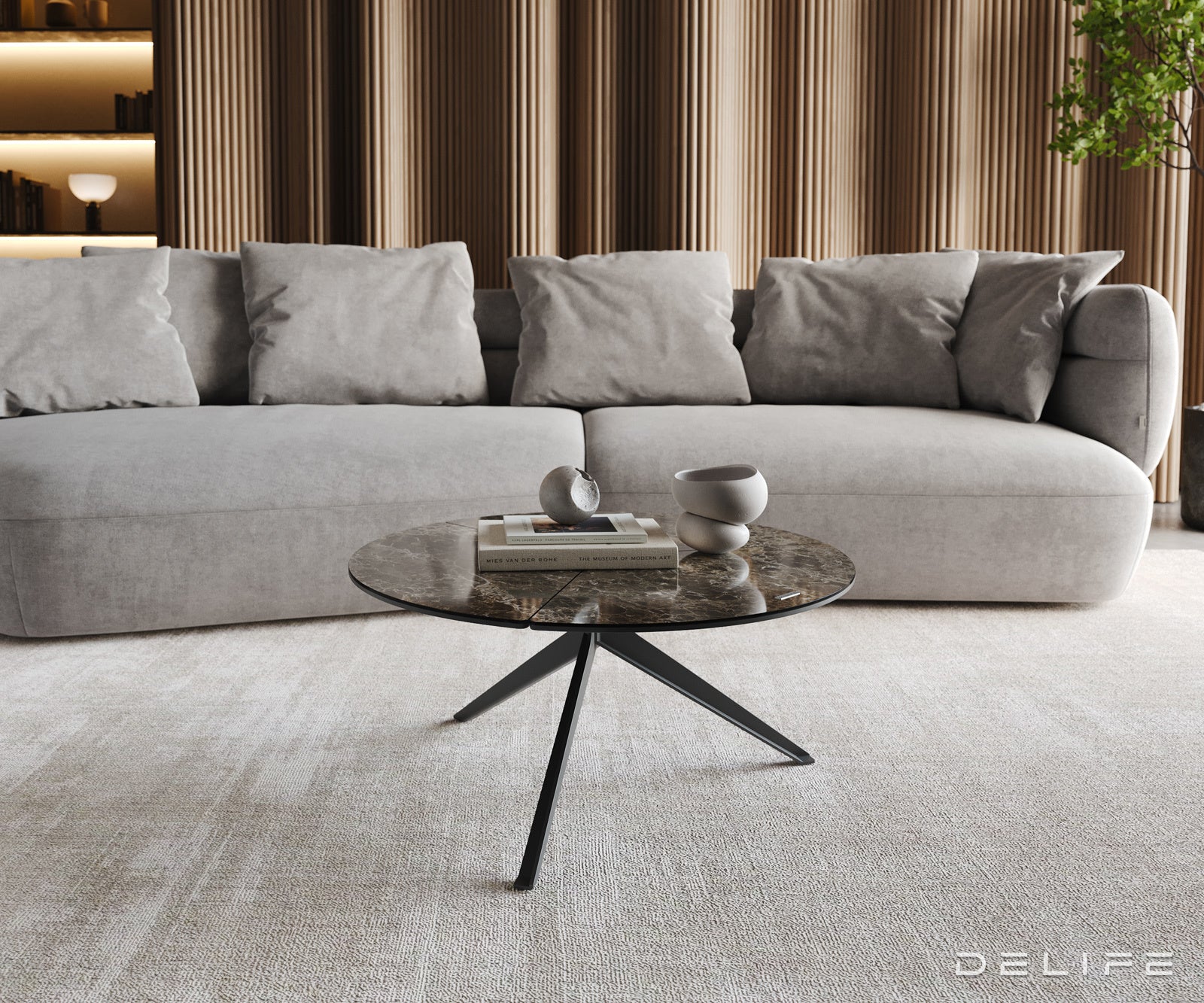 Klub stolić Delron 70x70cm, Materijal: Keramika
