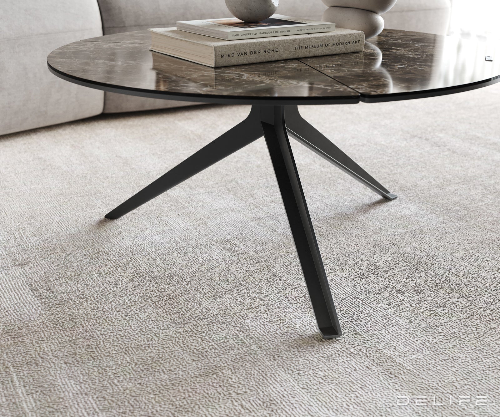 Klub stolić Delron 70x70cm, Materijal: Keramika