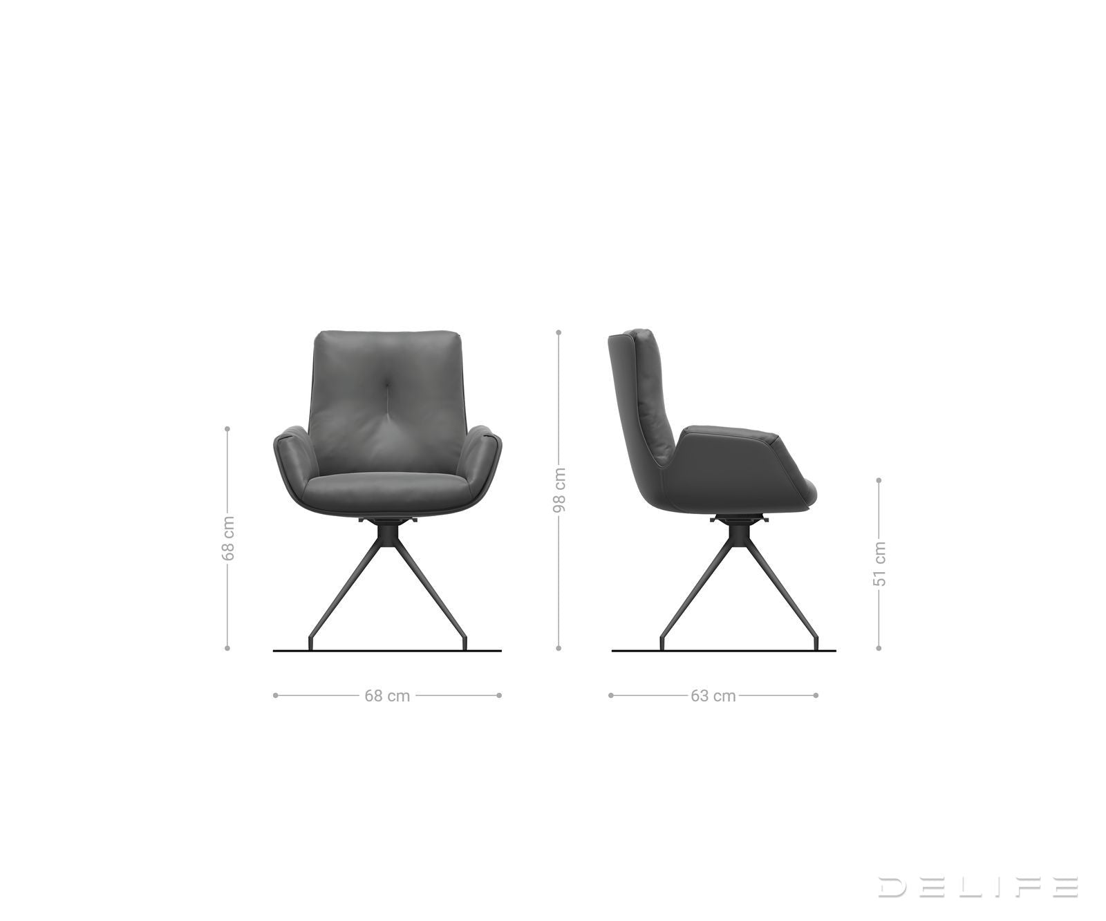 Blagovaonska stolica Clea, Materijal: Chenille