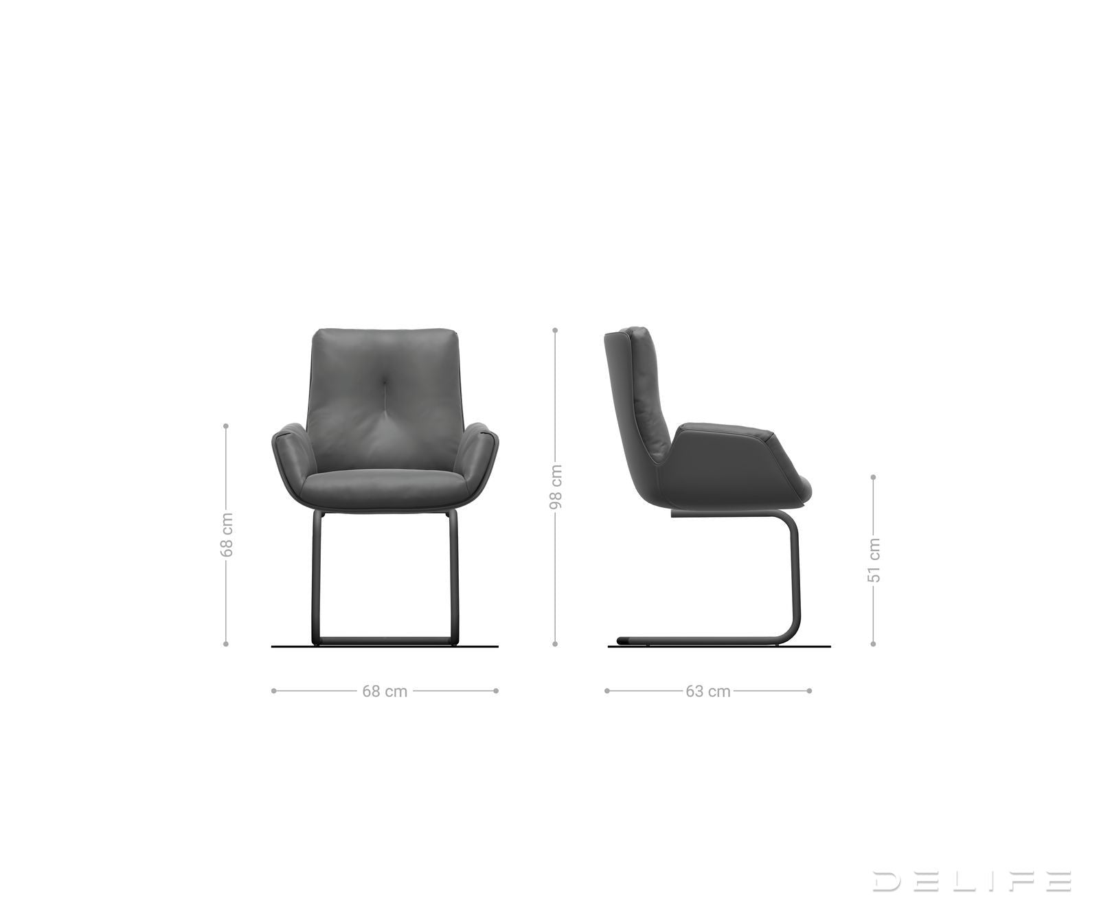 Blagovaonska stolica Clea, Materijal: Chenille