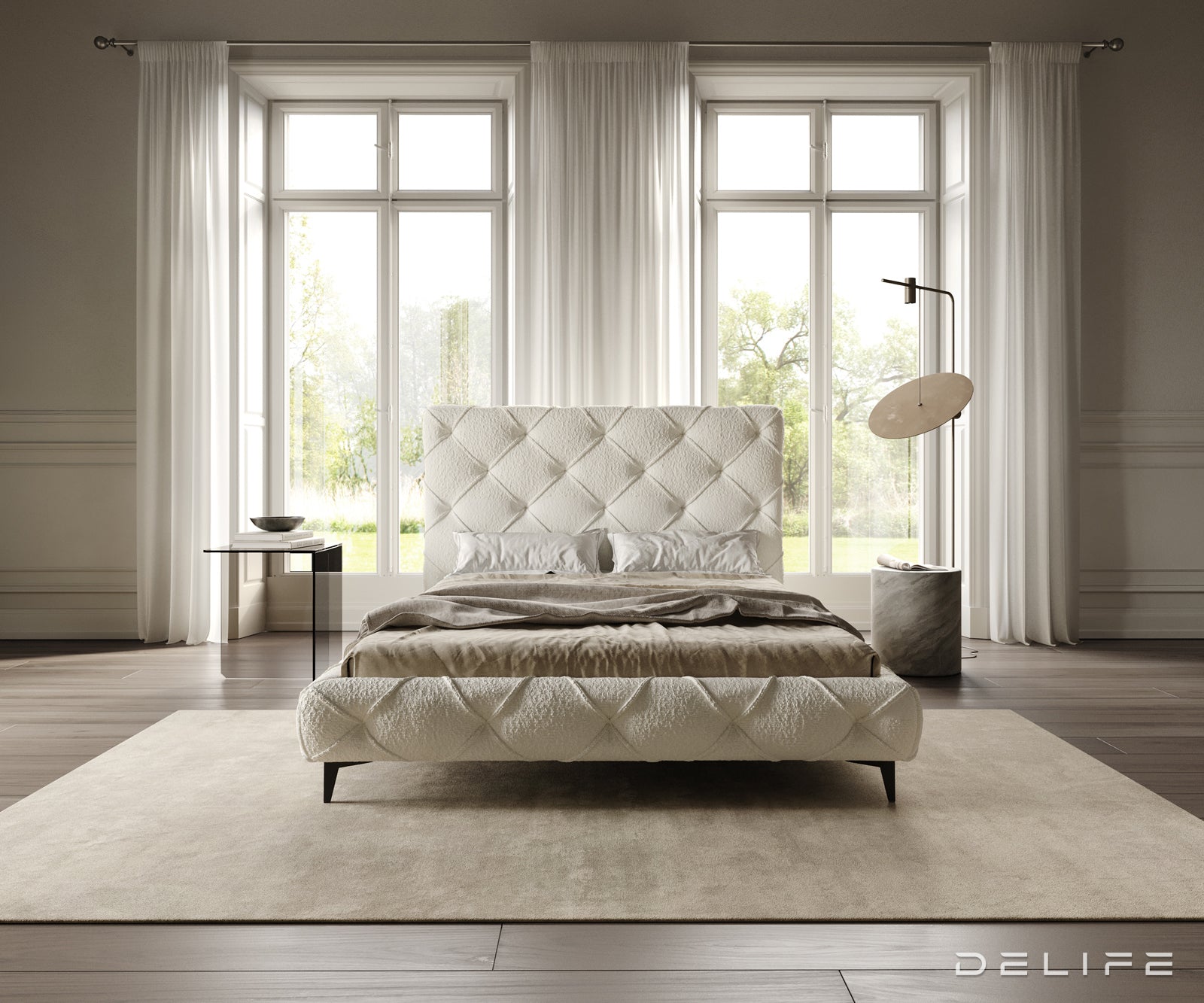 Okvir Kreveta Nayara, Materijal: Boucle