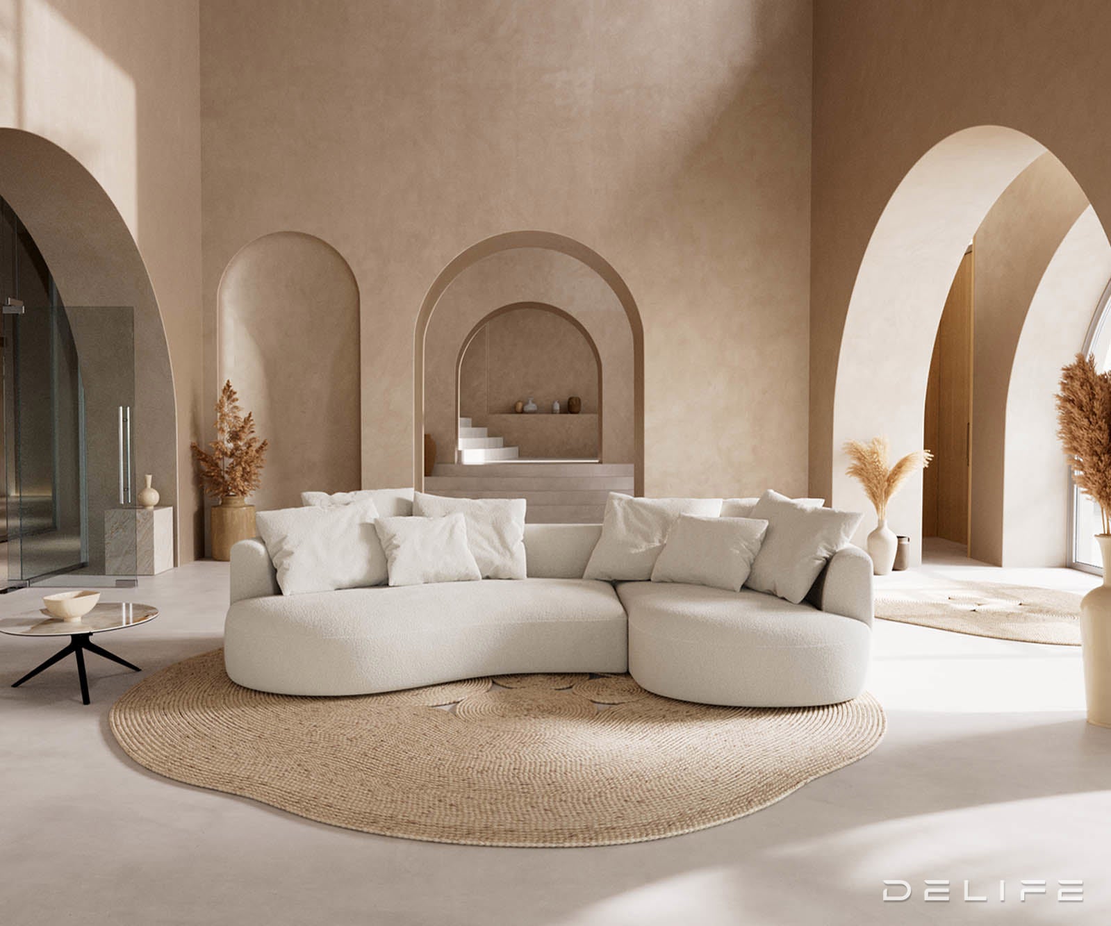 Sofa Edina 328x166cm, Materijal: Boucle