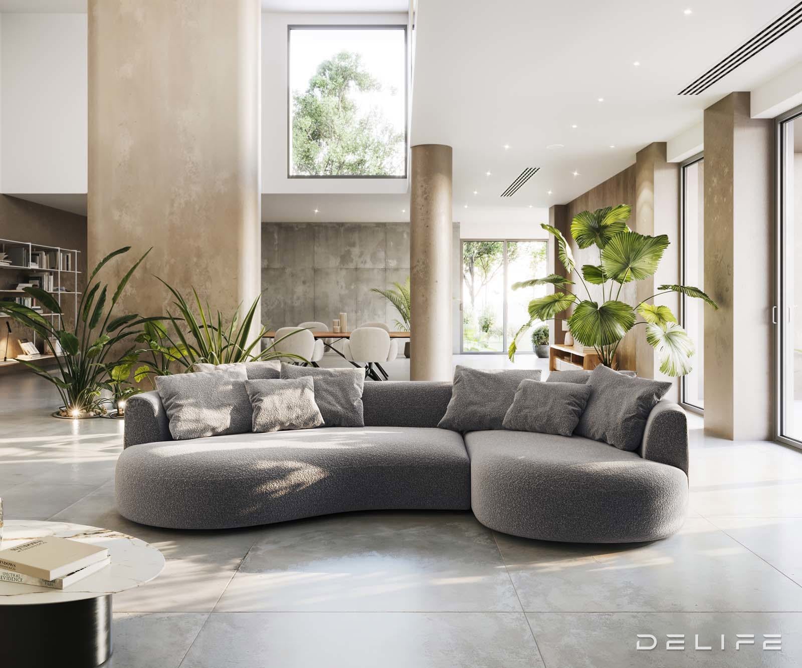 Sofa Edina 328x166cm, Materijal: Boucle