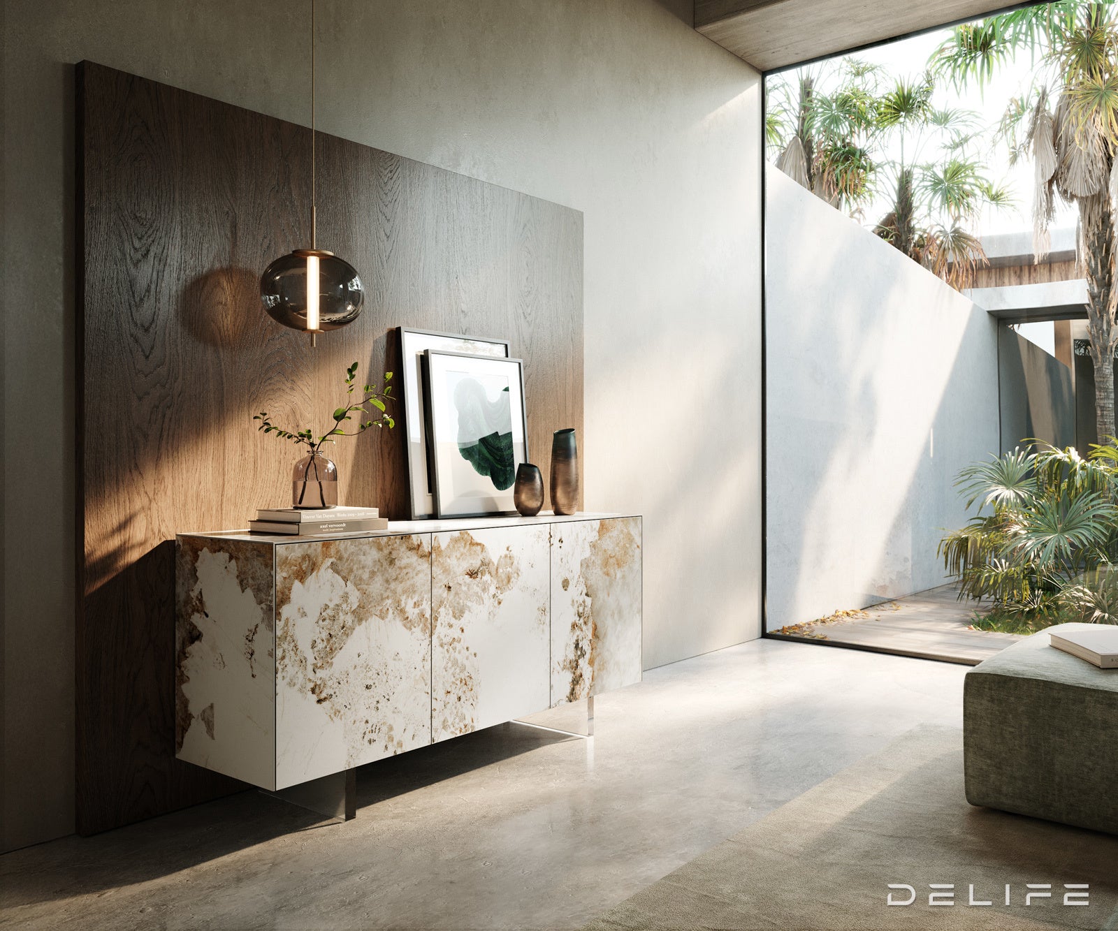 Komoda Cuor 150x75cm, Materijal: Keramika Minas Melange