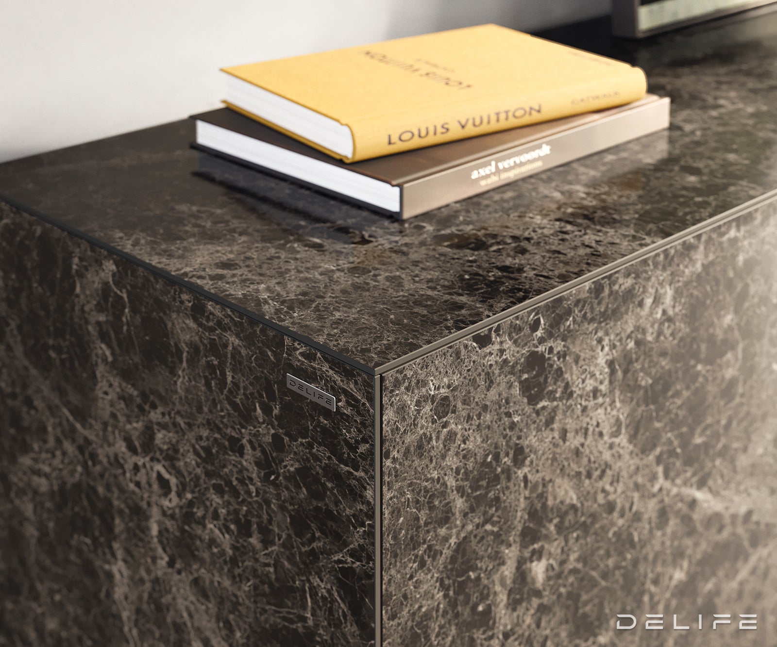 Komoda Cuor 180x45cm, Materijal: Keramika Emperador Extra Lucidato