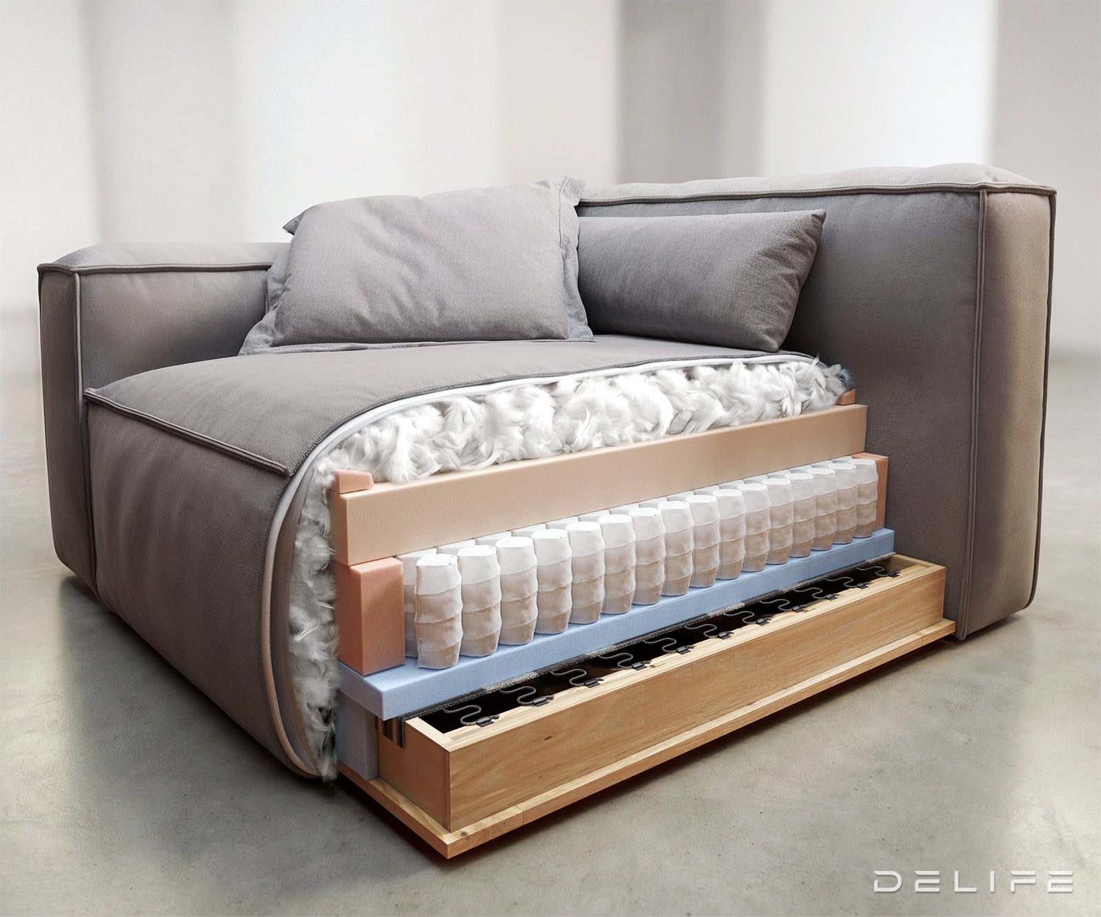 Modularna garnitura Freestyle 310x200cm, Materijal: Strukturirana tkanina