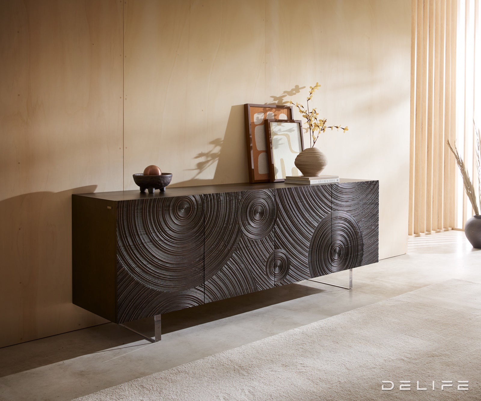 Komoda Ashara 200x48cm, Materijal: Jasen