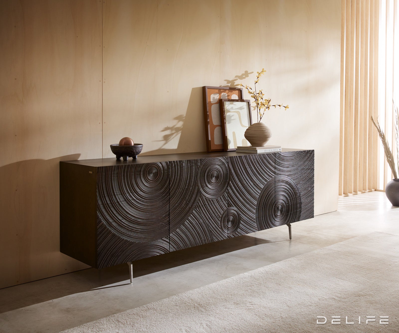 Komoda Ashara 200x48cm, Materijal: Jasen