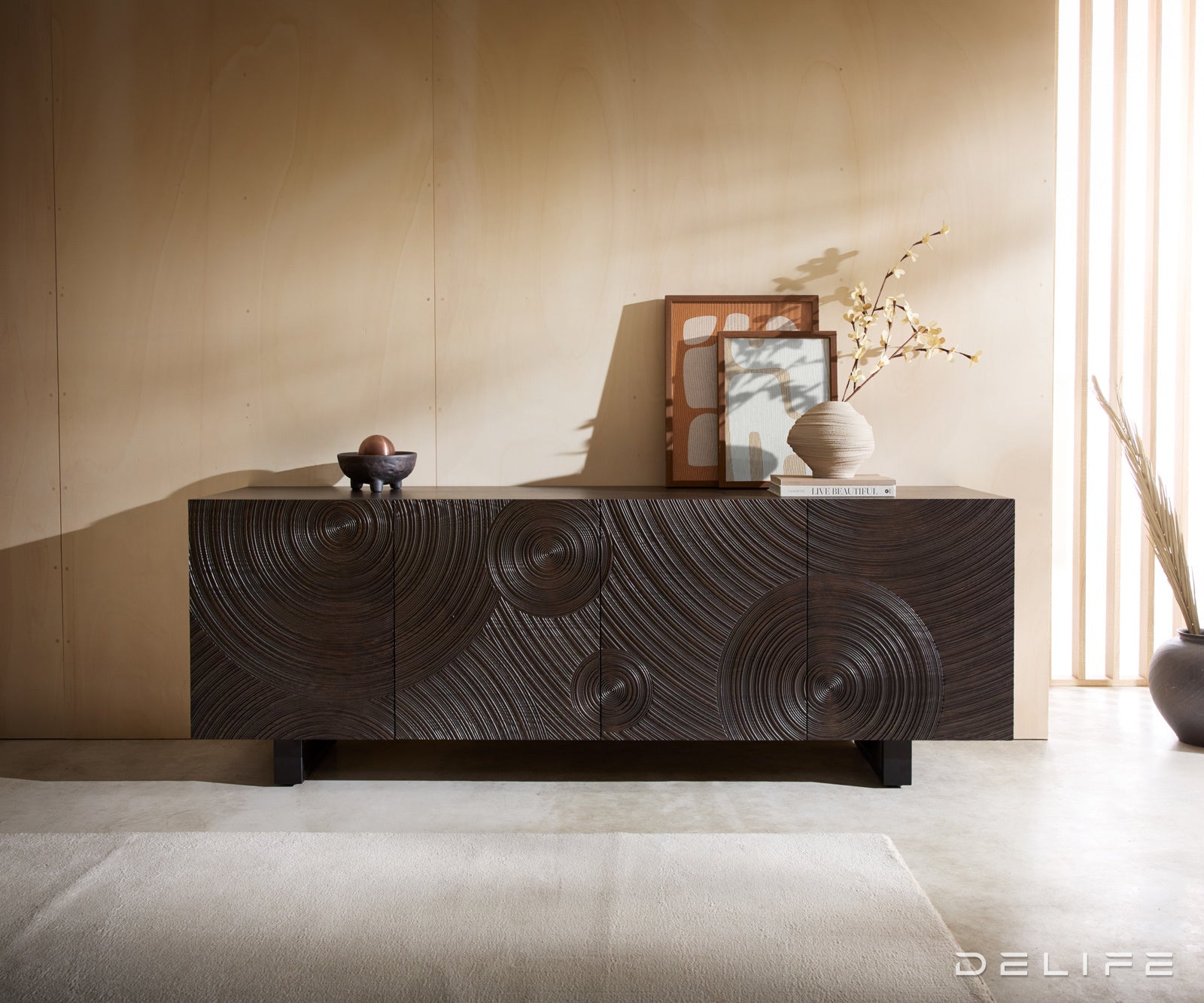 Komoda Ashara 200x48cm, Materijal: Jasen