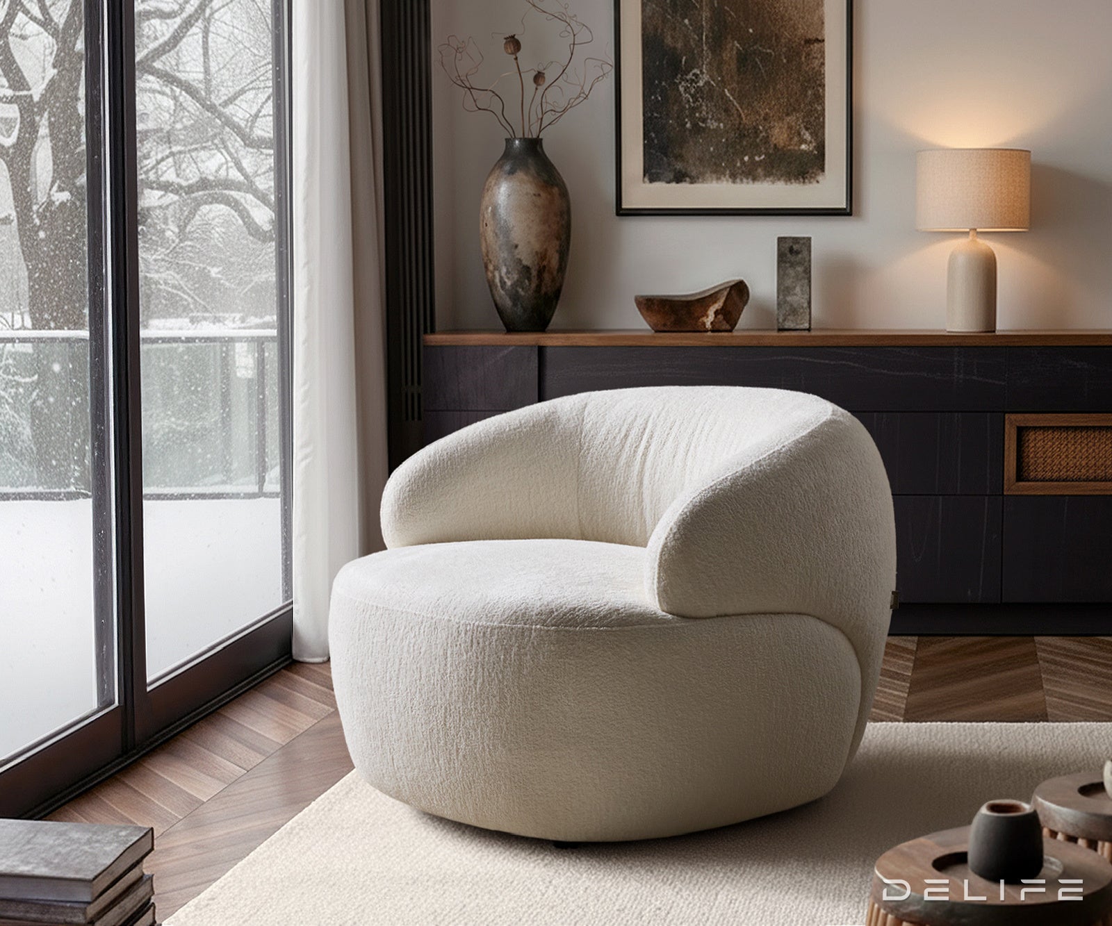 Fotelja Nova 88x88cm, Materijal: Boucle