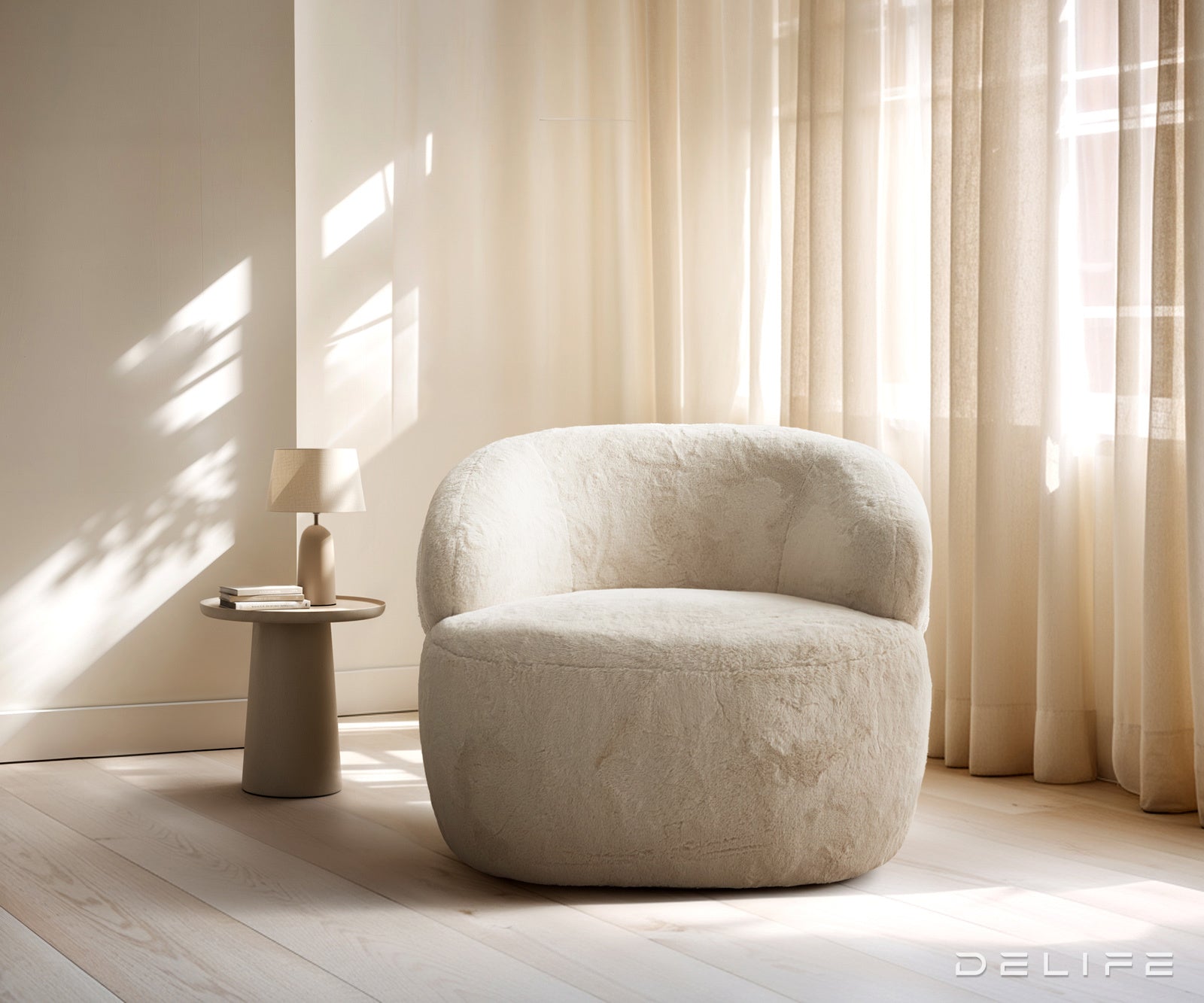 Fotelja Nova 88x88cm, Materijal: Pliš Rebrasta Tkanina