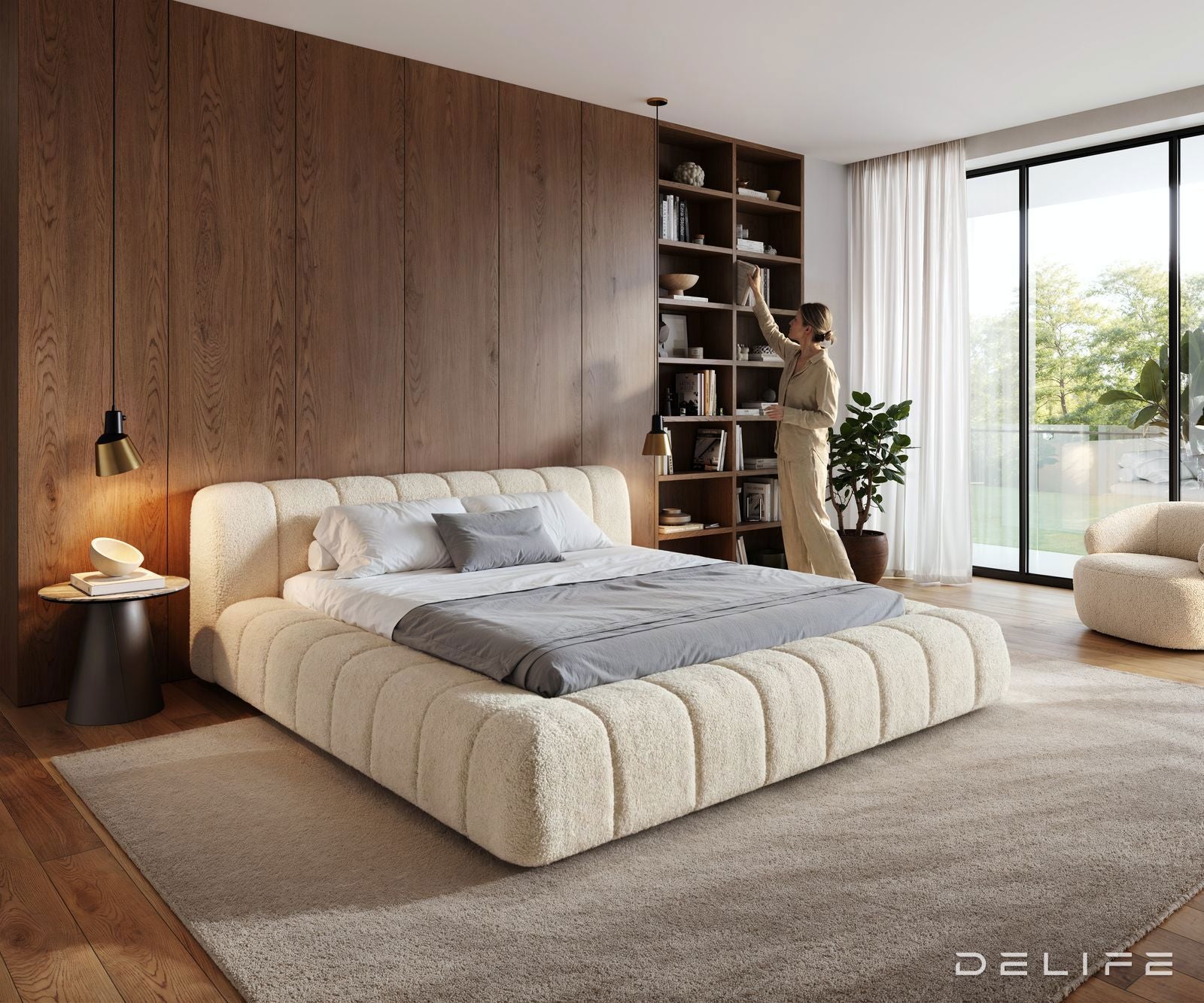 Okvir Kreveta Cutio 180x200cm, Materijal: Teddy tkanina