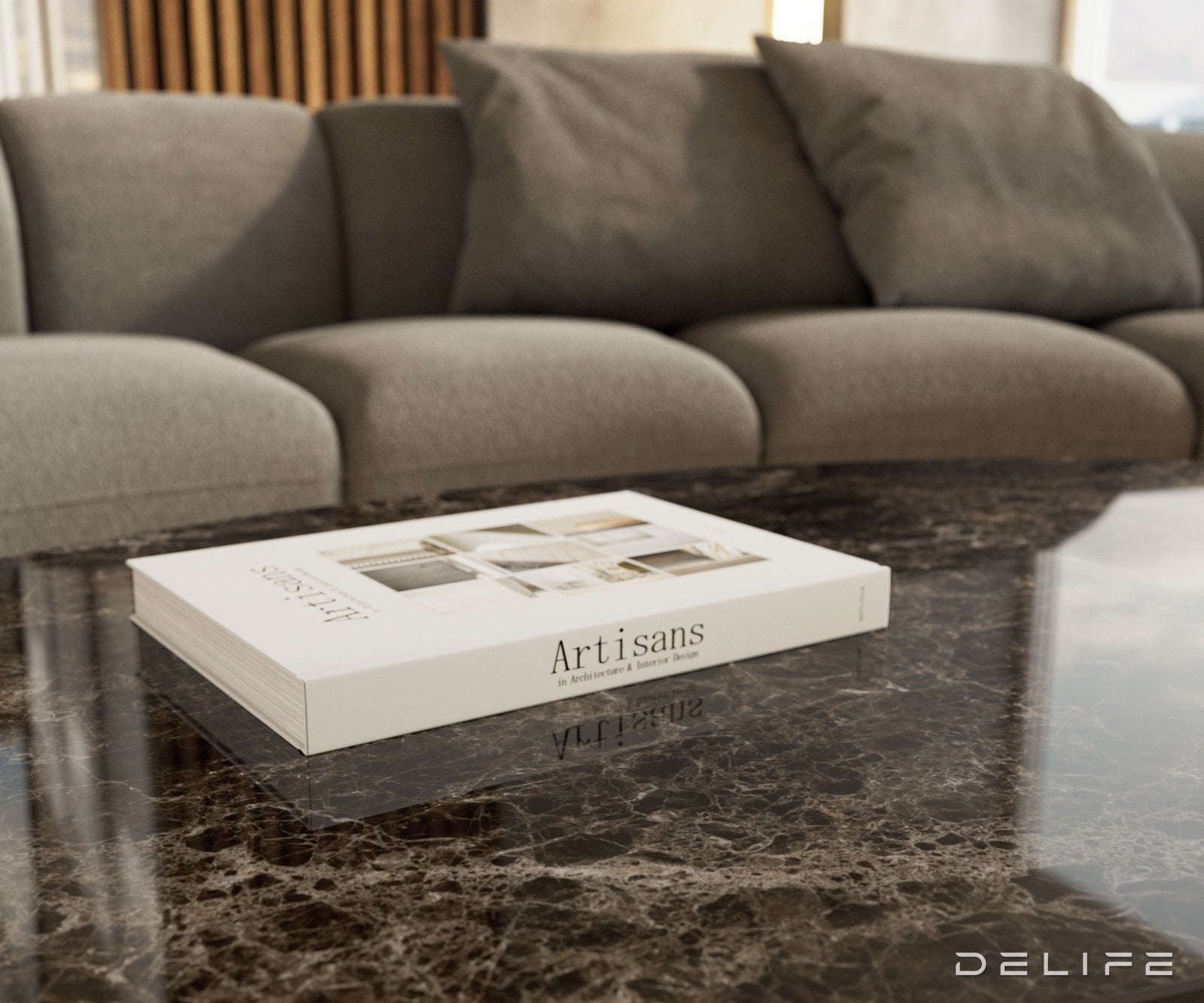 Klub stolić Edge 140x80cm, Materijal: Keramika Laminam Extra Lucidato