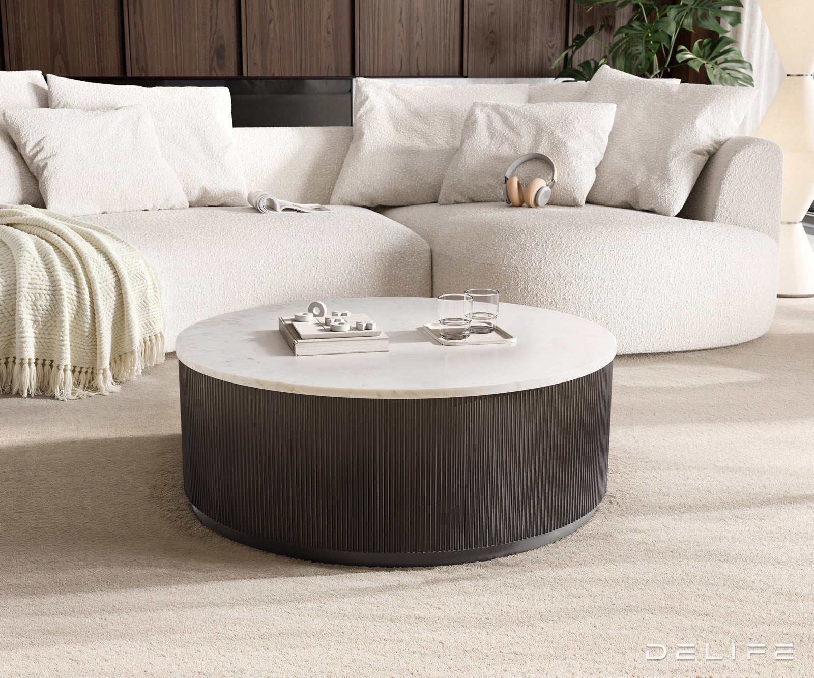 Klub stolić Fiorano 90x90cm, Materijal: Mramor