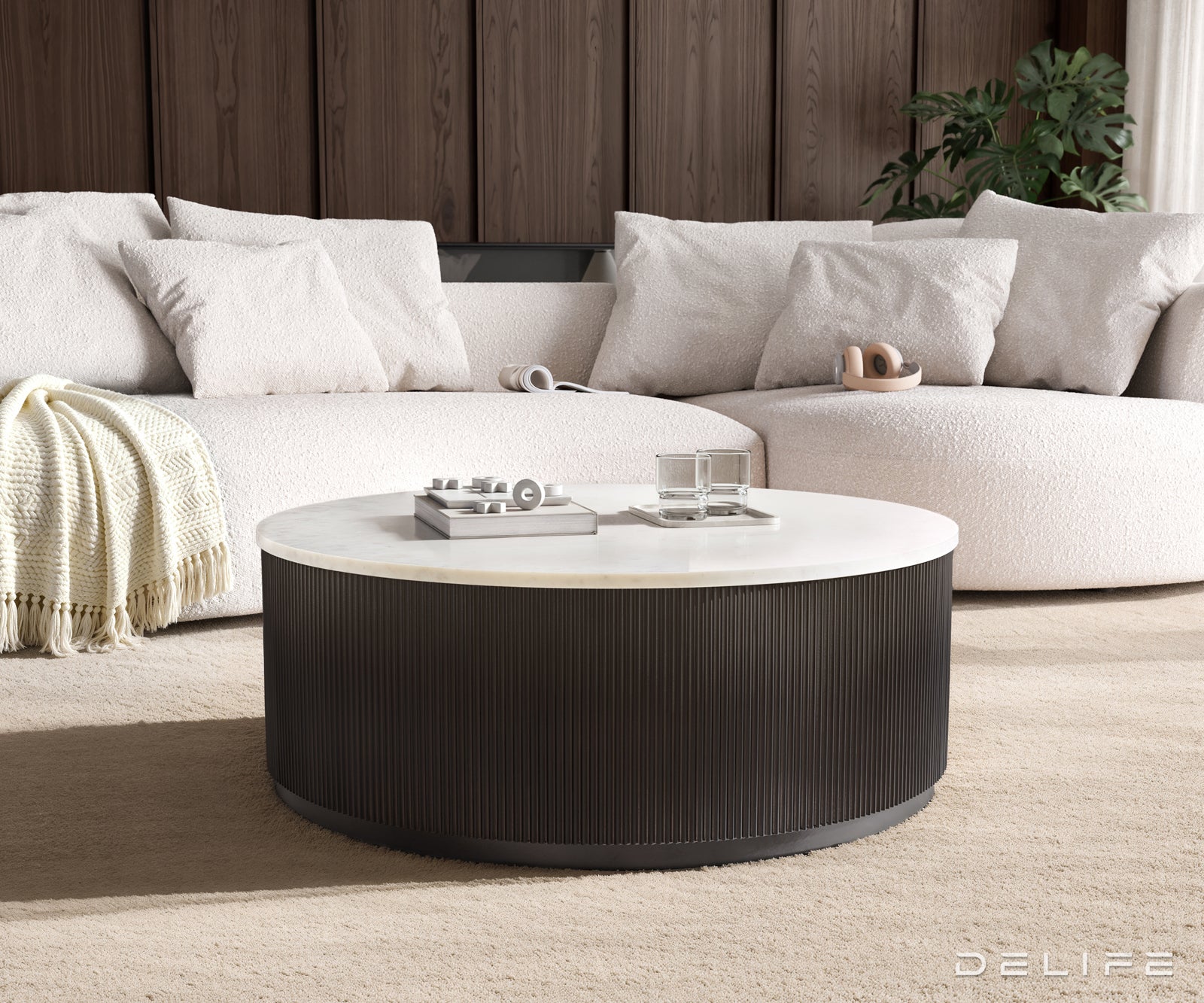 Klub stolić Fiorano 90x90cm, Materijal: Mramor