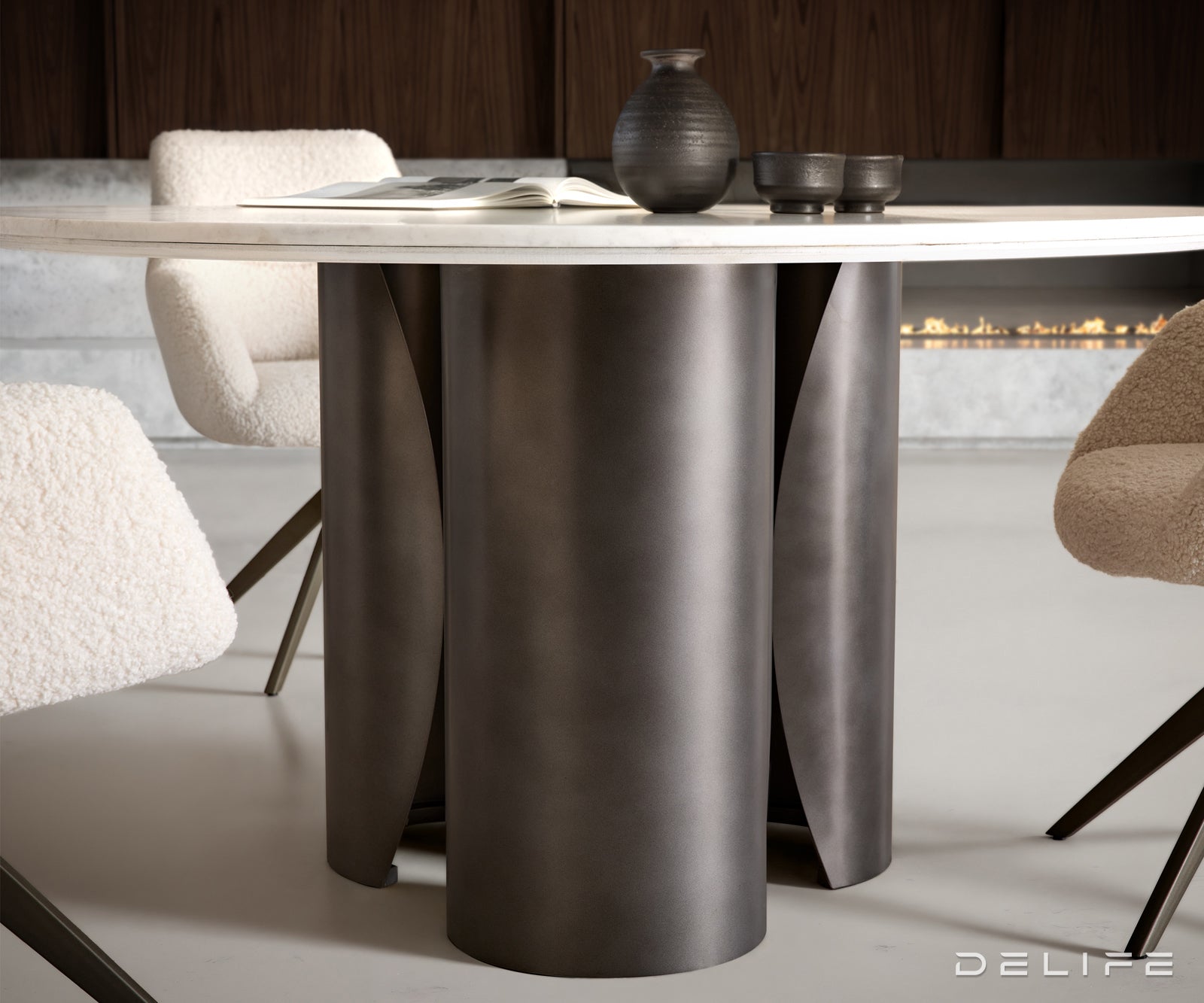 Blagovaonski stol Adenza 140x140cm, Materijal: Mramor