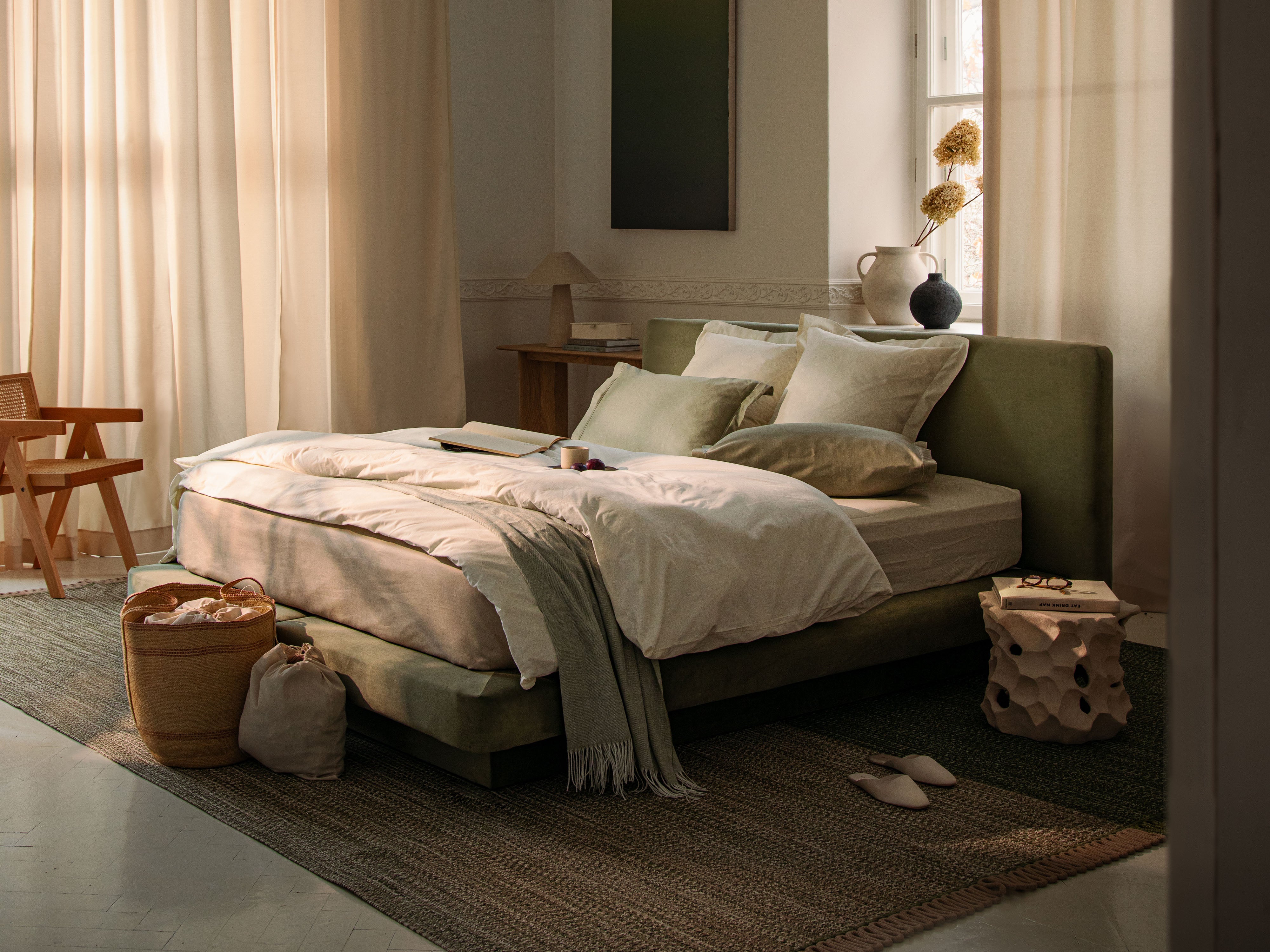 Okvir kreveta Linea, Materijal: Boucle