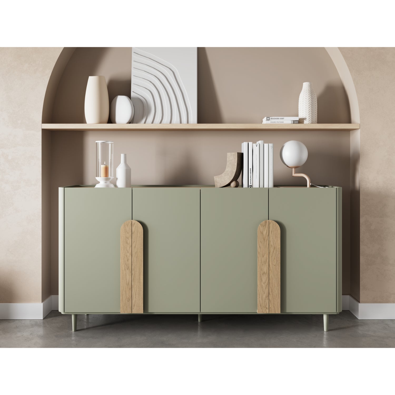 Komoda Amilio 200cm, Materijal: MDF