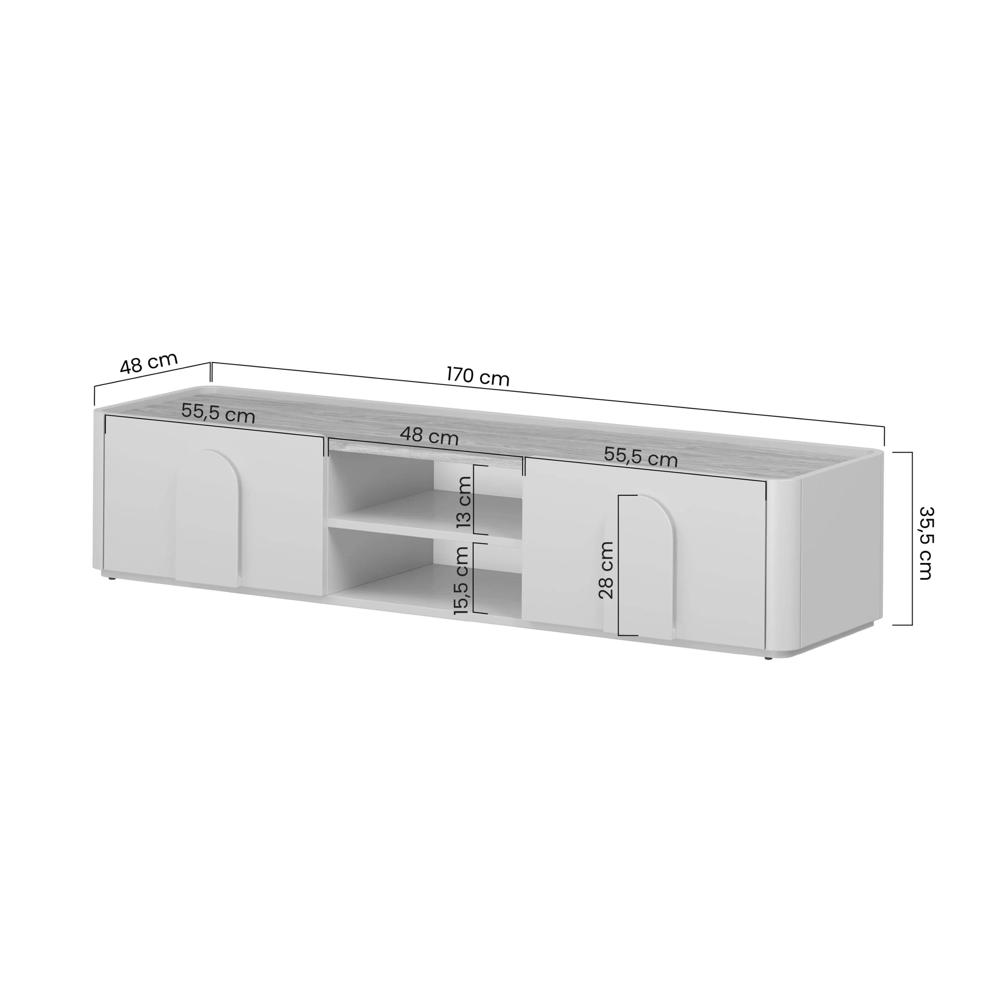 TV Komoda Amilio 170 cm, Materijal: MDF